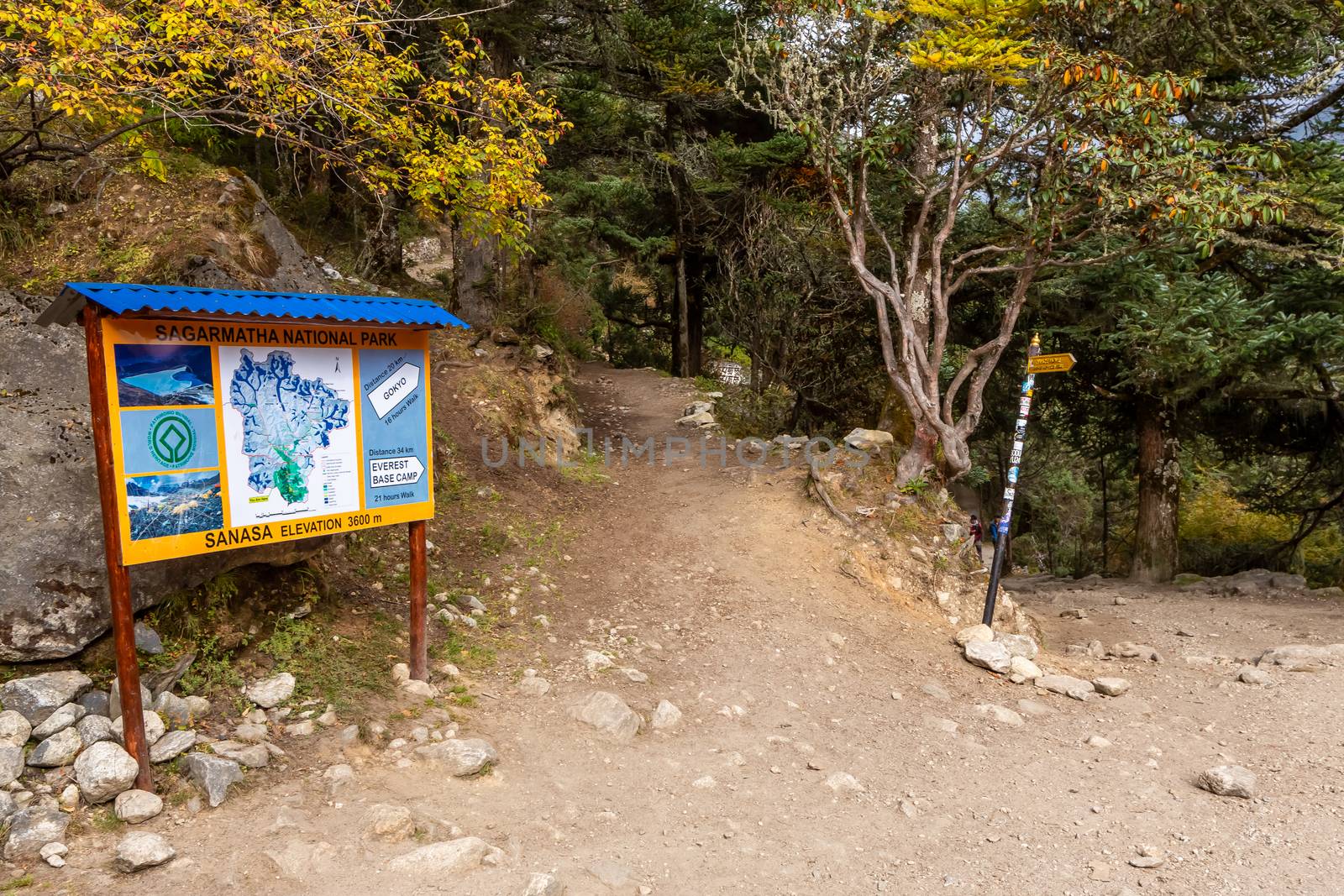 Trekking Everest Base Camp. Nepal. Asia.