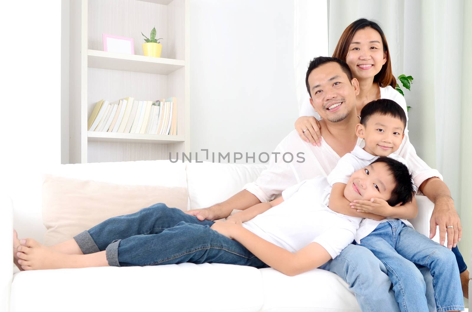 Asian family stay at home by yongtick