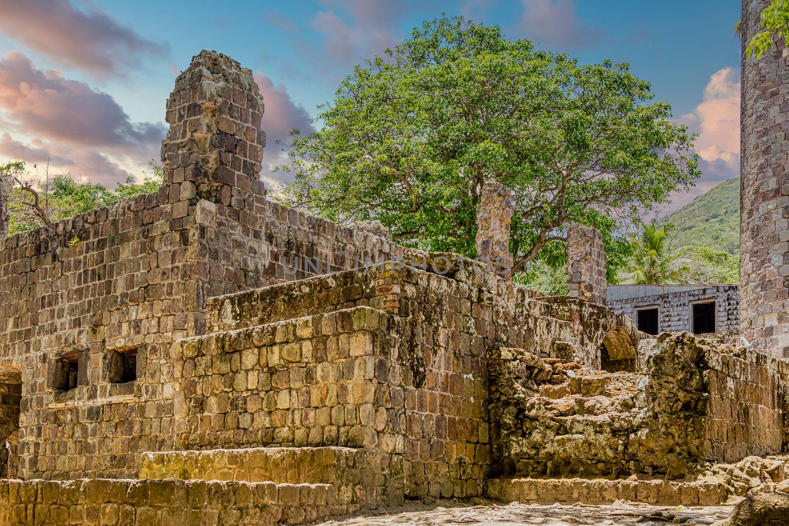 An Old Abandoned Sugar Mill in St Kitts