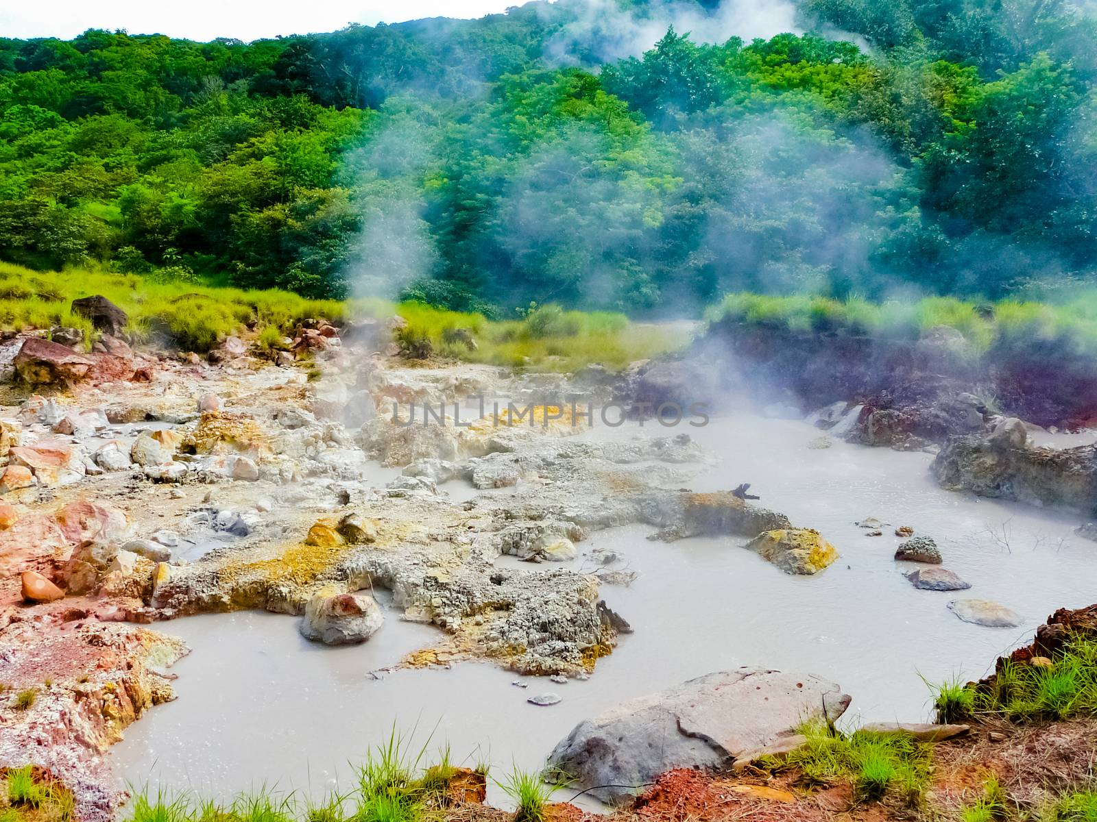 Boiling mud pot in Rincon de la Vieja national park by nicousnake