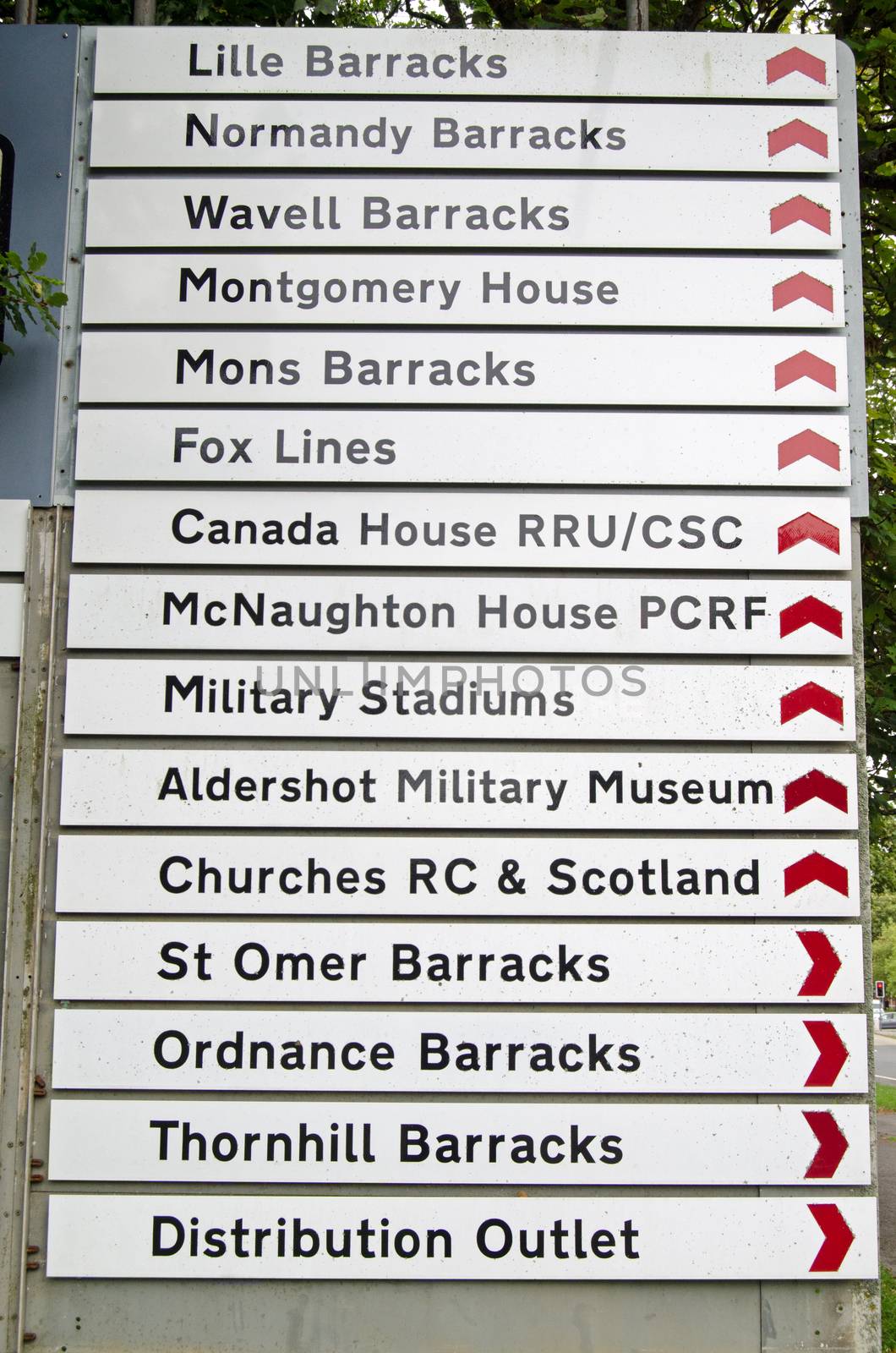 Aldershot Military town signposts by BasPhoto