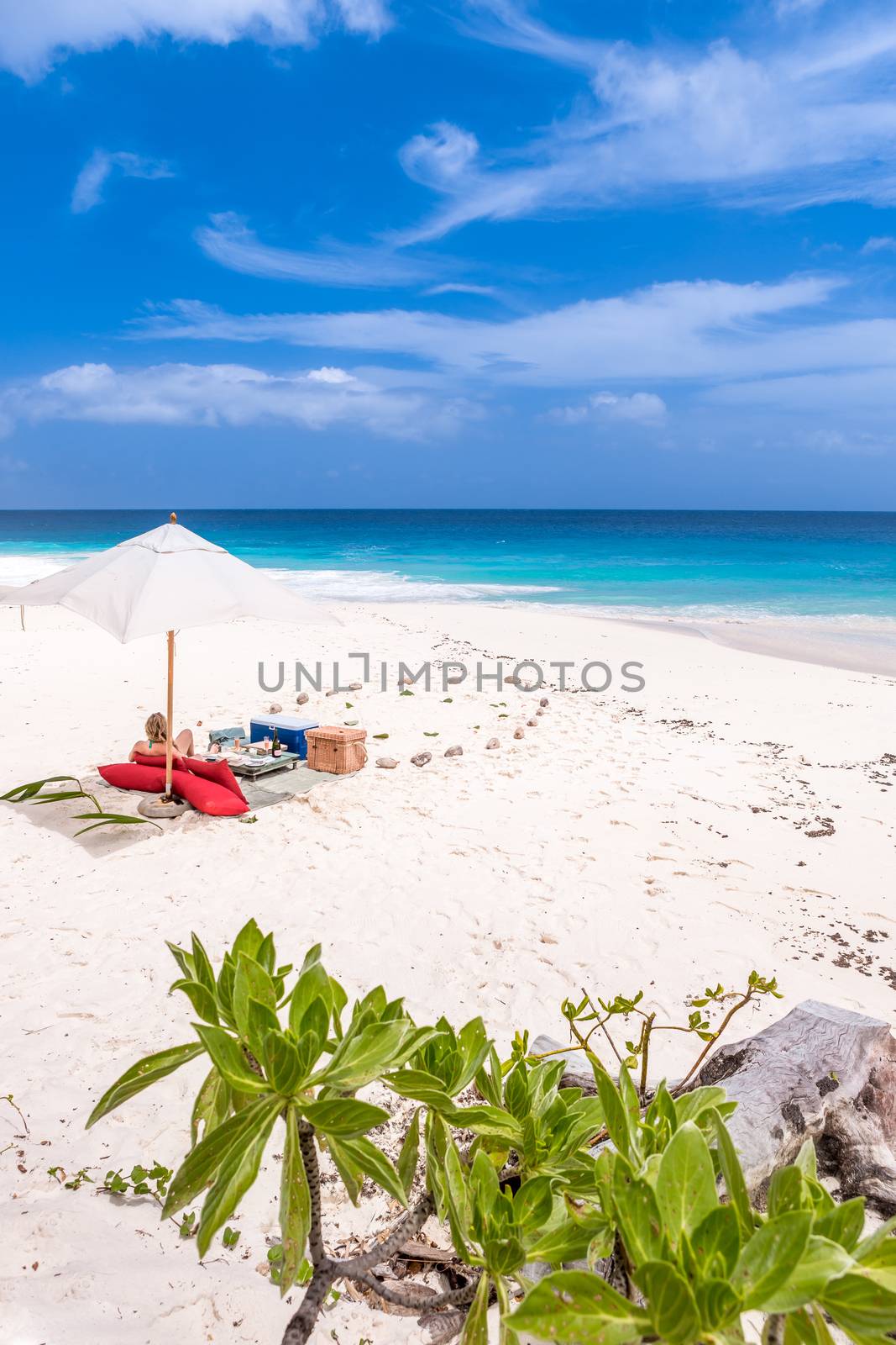 Seychelles, Paradise beach. La Digue at Anse Lazio, Source d’Argent