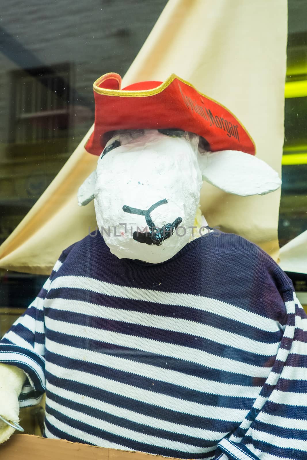 Sheep Scarecrow Festival in the town of Sedbergh UK