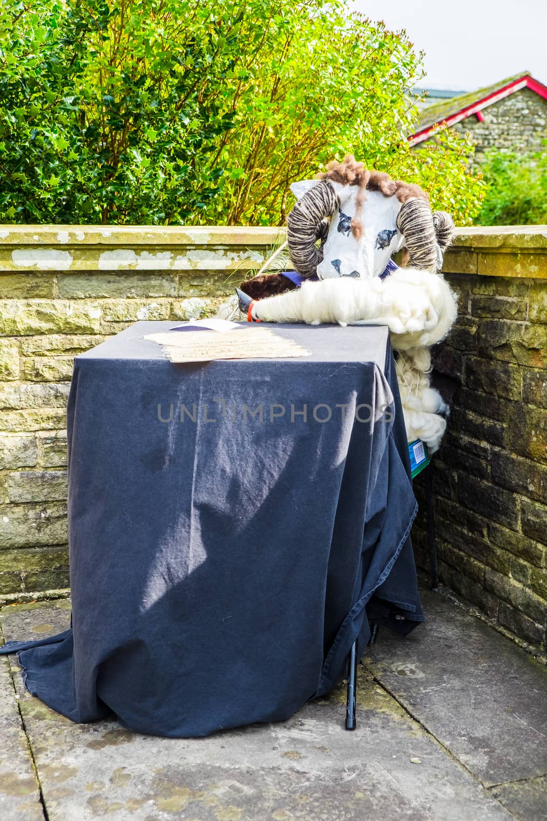 Sheep Scarcrow Festivalin the town of Sedbergh UK by paddythegolfer