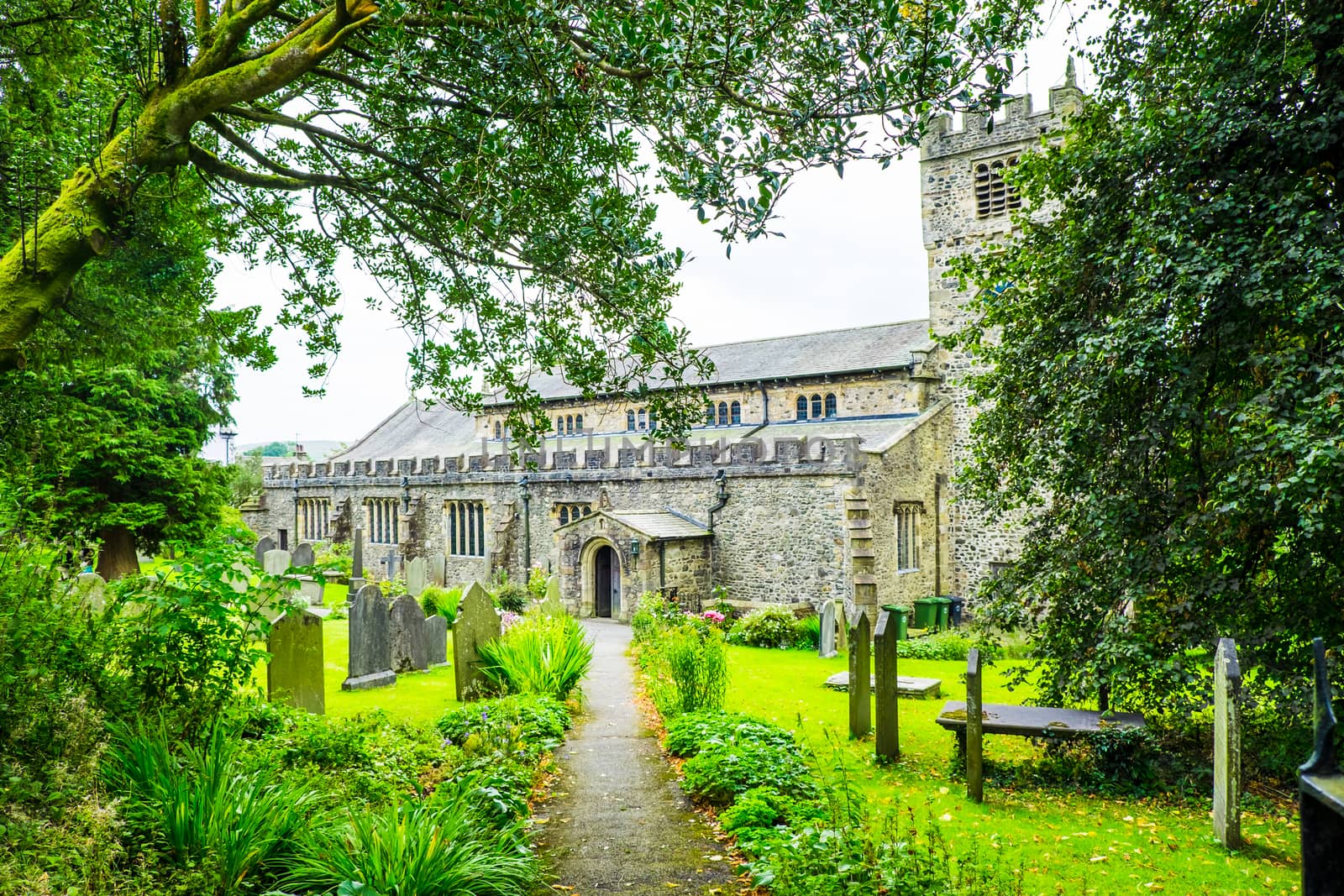 Sedbergh, Cumbria, St Andrews Church and clock tower by paddythegolfer