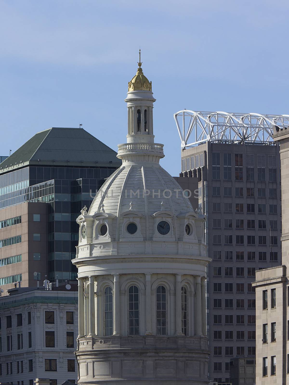 Baltimore skyline with City Hall dome