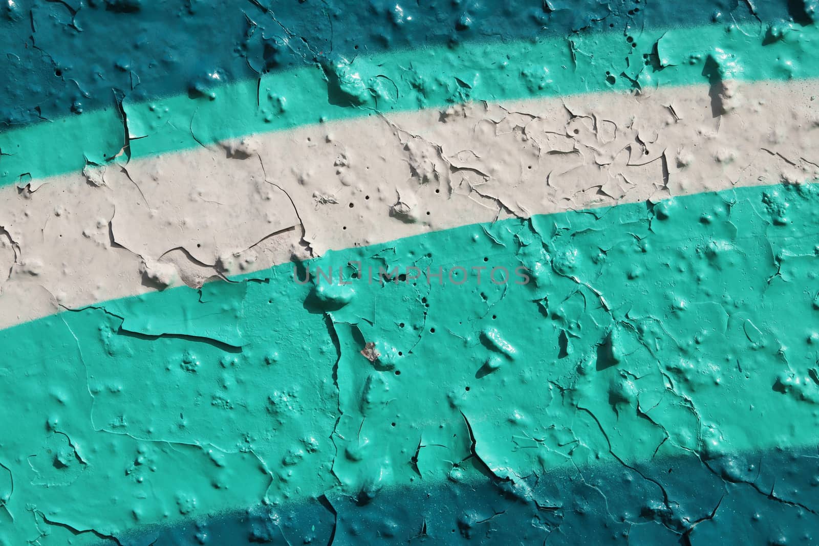 Turquoise Old Weathered Graffiti Wall. Colorful Concrete Wall Fragment.