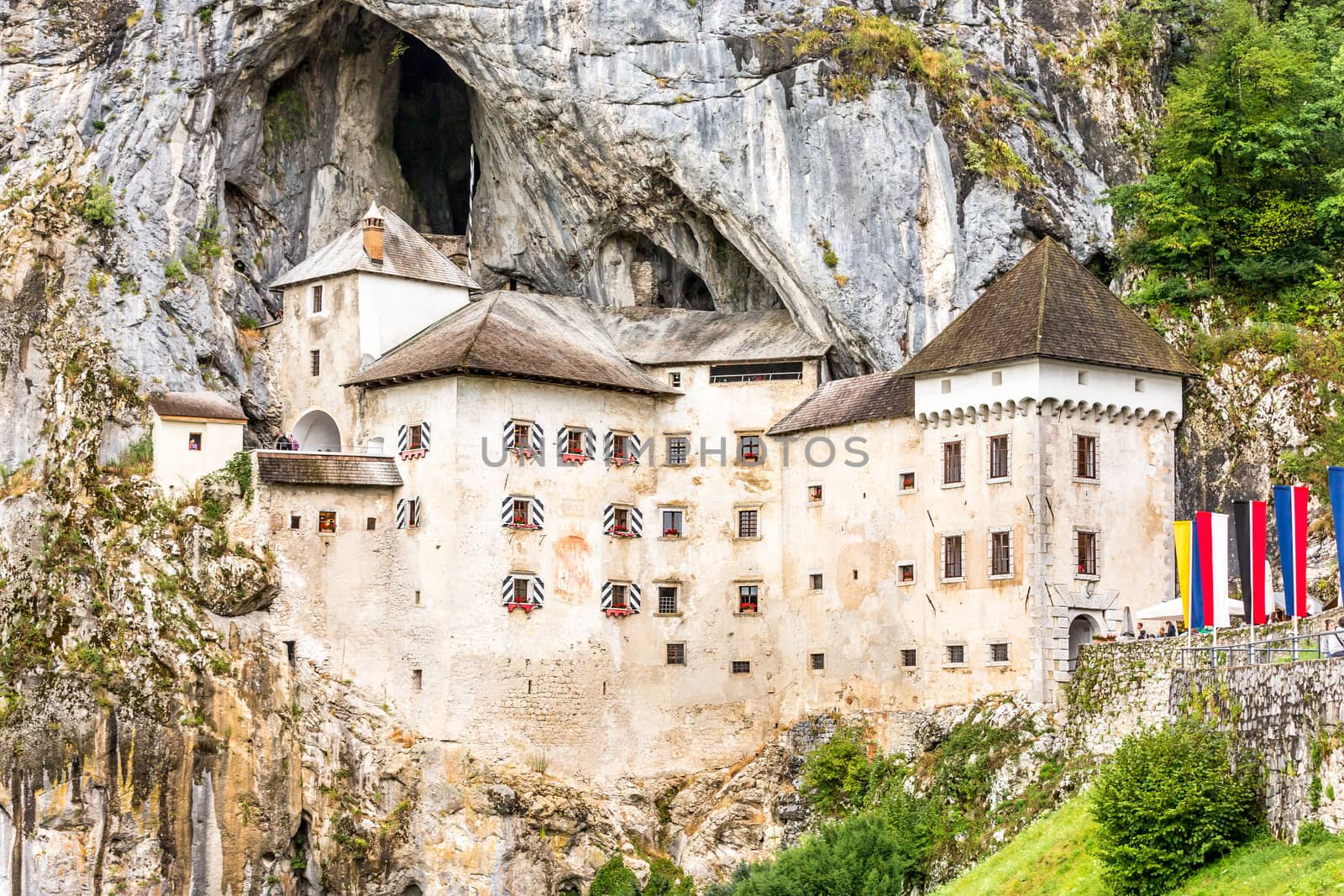 Predjama Castle in Slovenia. Predjama, approximately 9 kilometres from Postojna Cave.