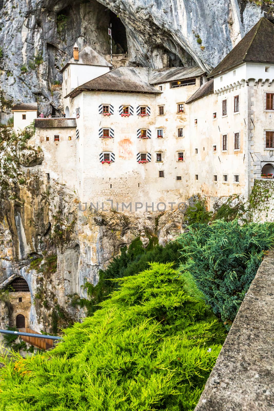 Predjama Castle in Slovenia. Predjama, approximately 9 kilometres from Postojna Cave.