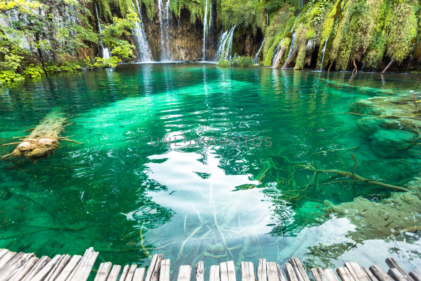 Plitvice Lakes, Croatia Waterfall. Amazing Place.