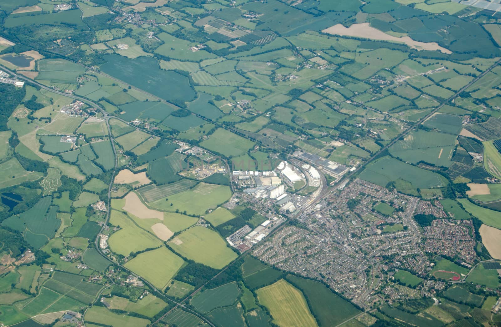Paddock Wood, Kent - Aerial View by BasPhoto