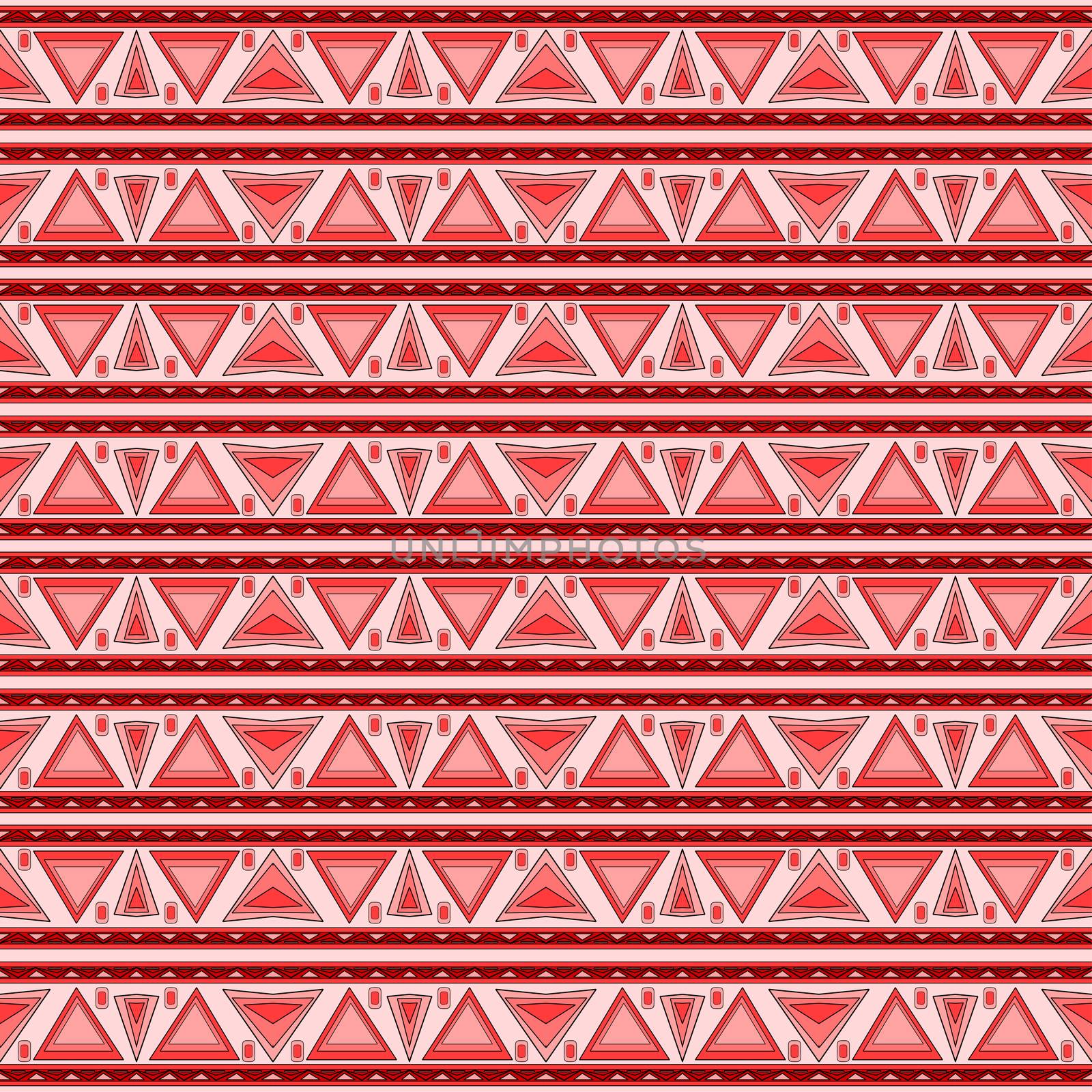 Seamless vector decorative pattern. ethnic endless background with ornamental decorative elements with traditional etnic motives, tribal geometric figures. Print for wrapping, background.