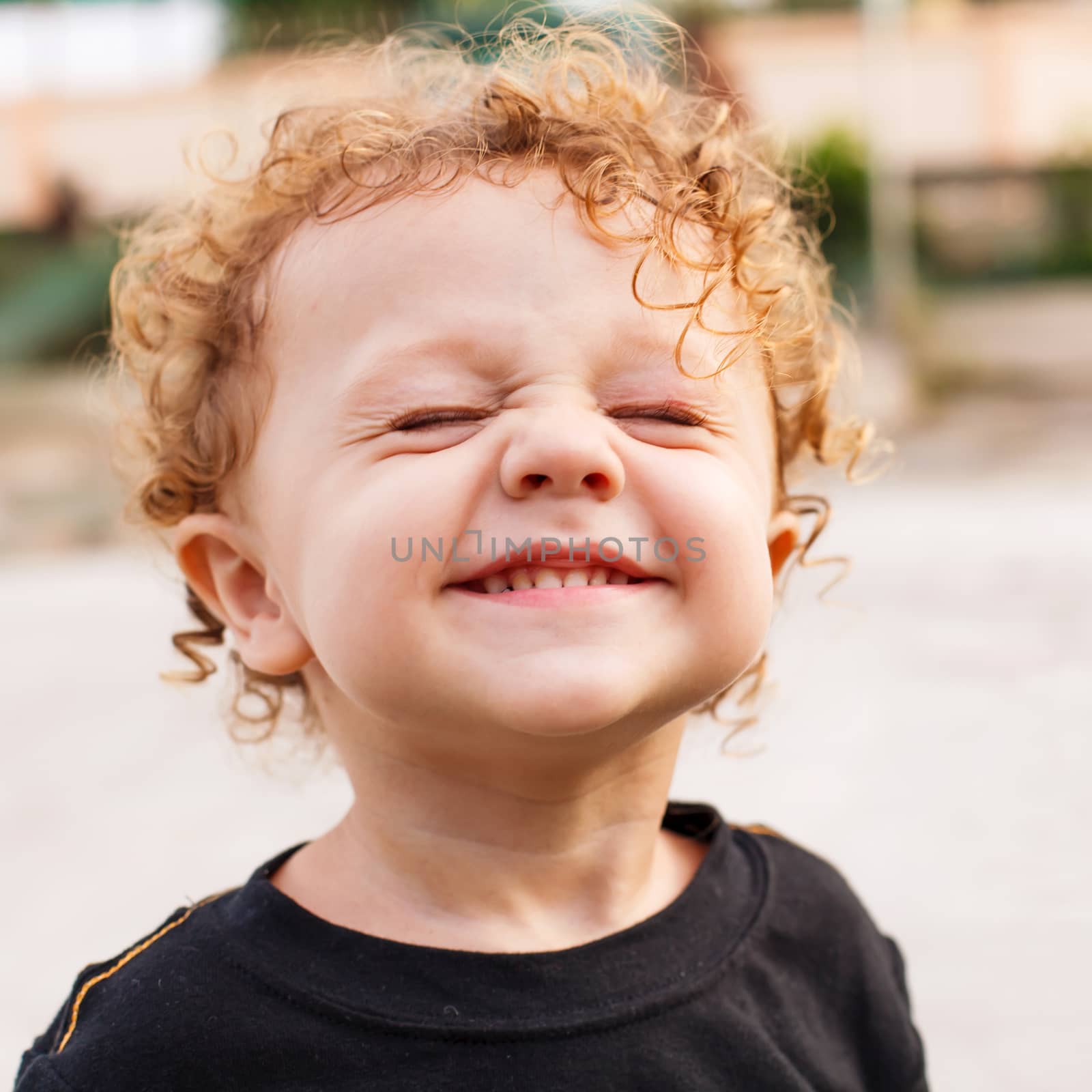 portrait of a happy child  