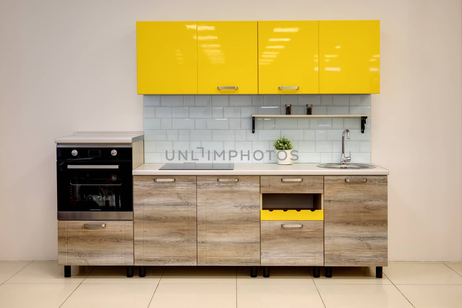 a kitchen interior with drawers by sveter
