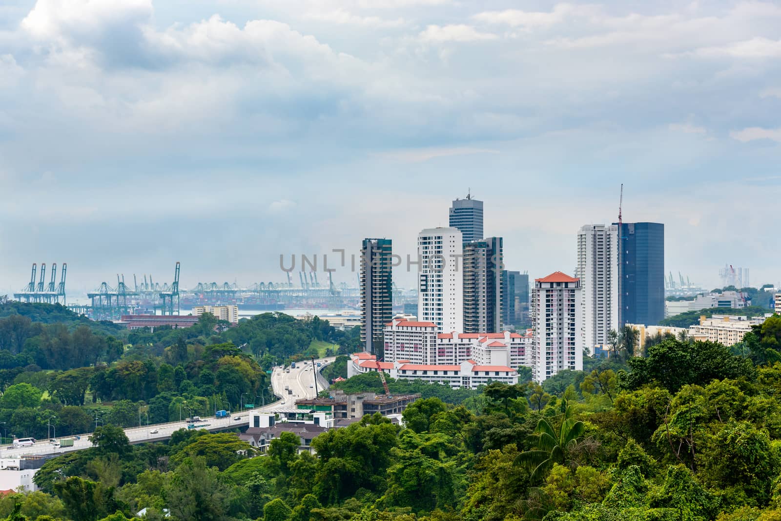 View from Mount Faber Park in Singapore by dutourdumonde