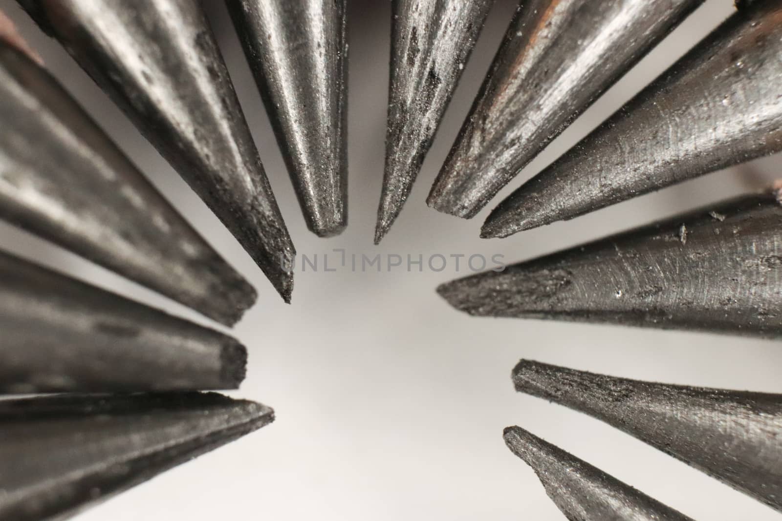 A Few Pencil leads. Macro Closeup.