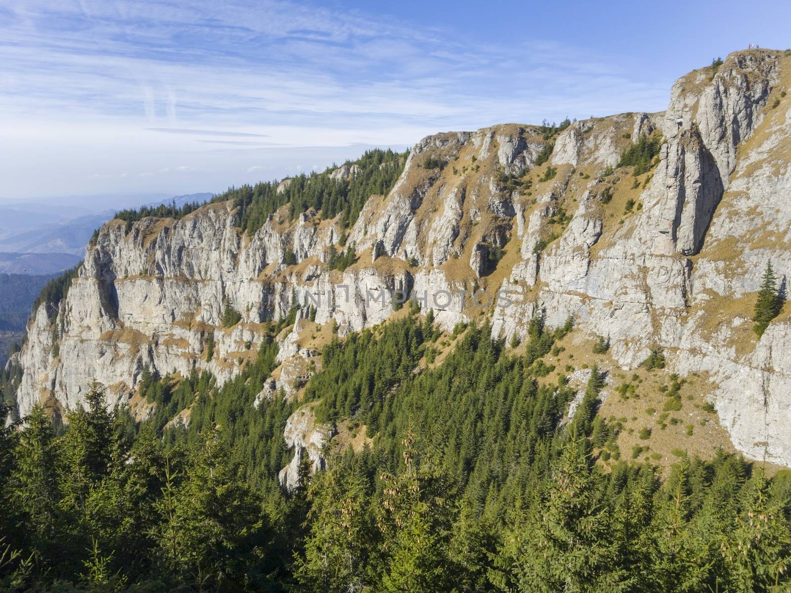 Summer mountain rock landscape in Carpathians