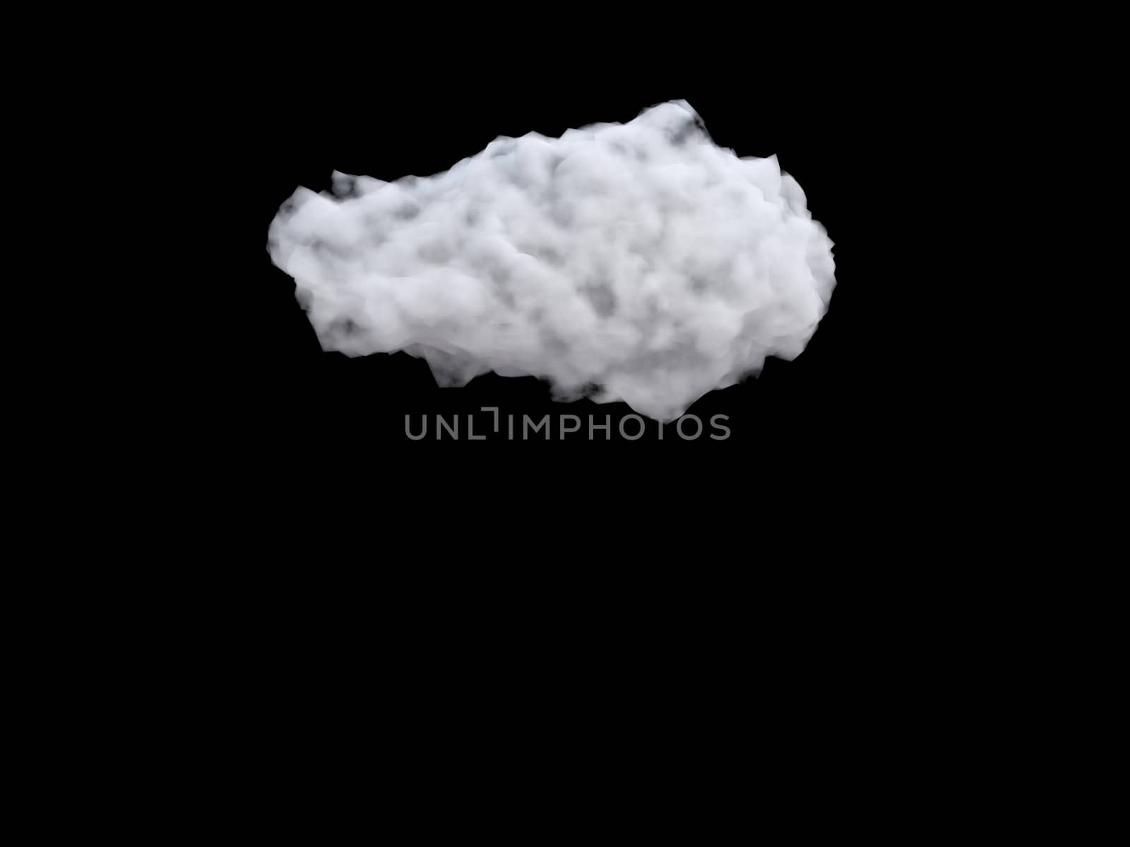 Air abstract background with cloud. 3d rendering.