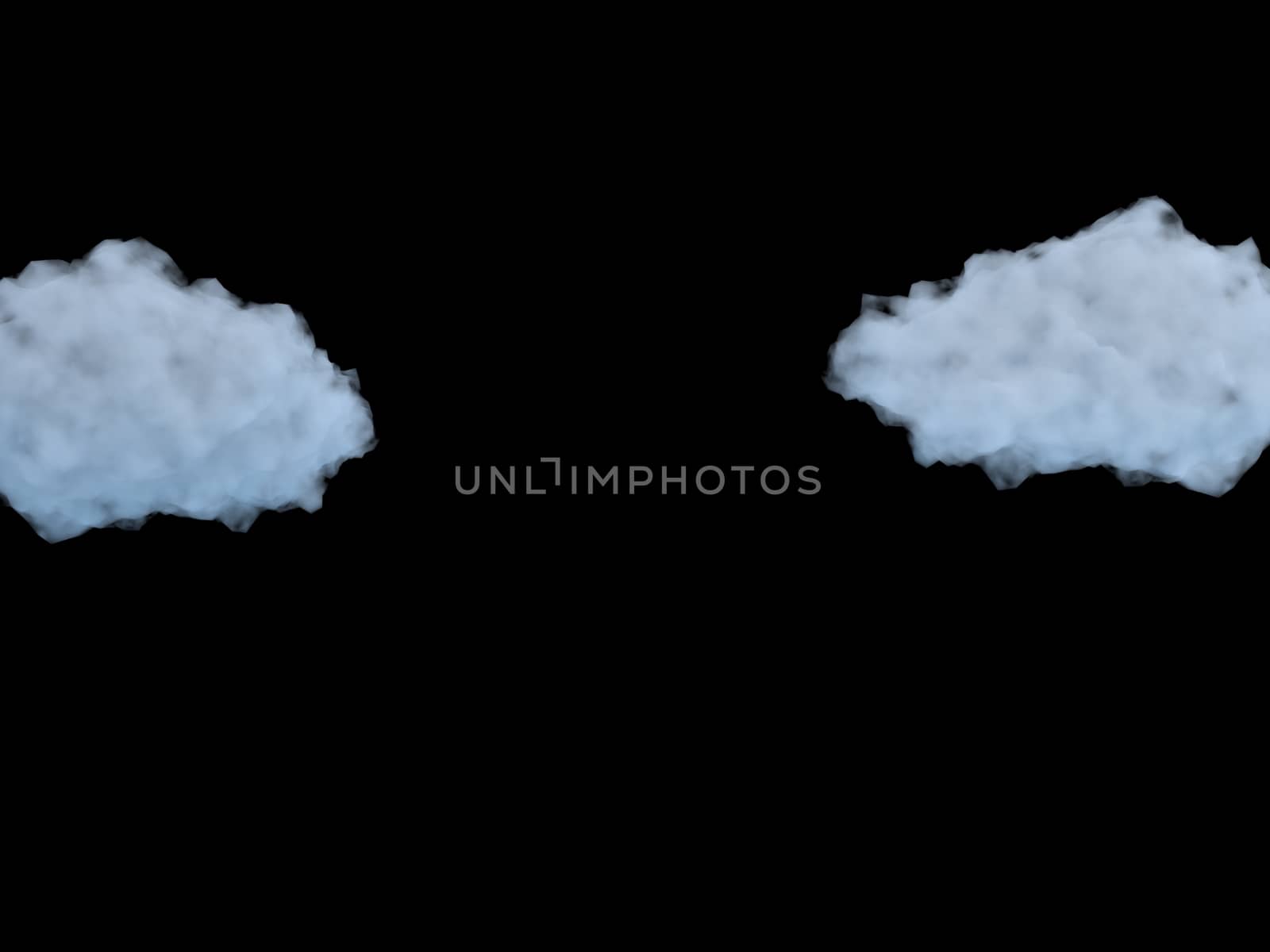 Air abstract background with cloud. 3d rendering.