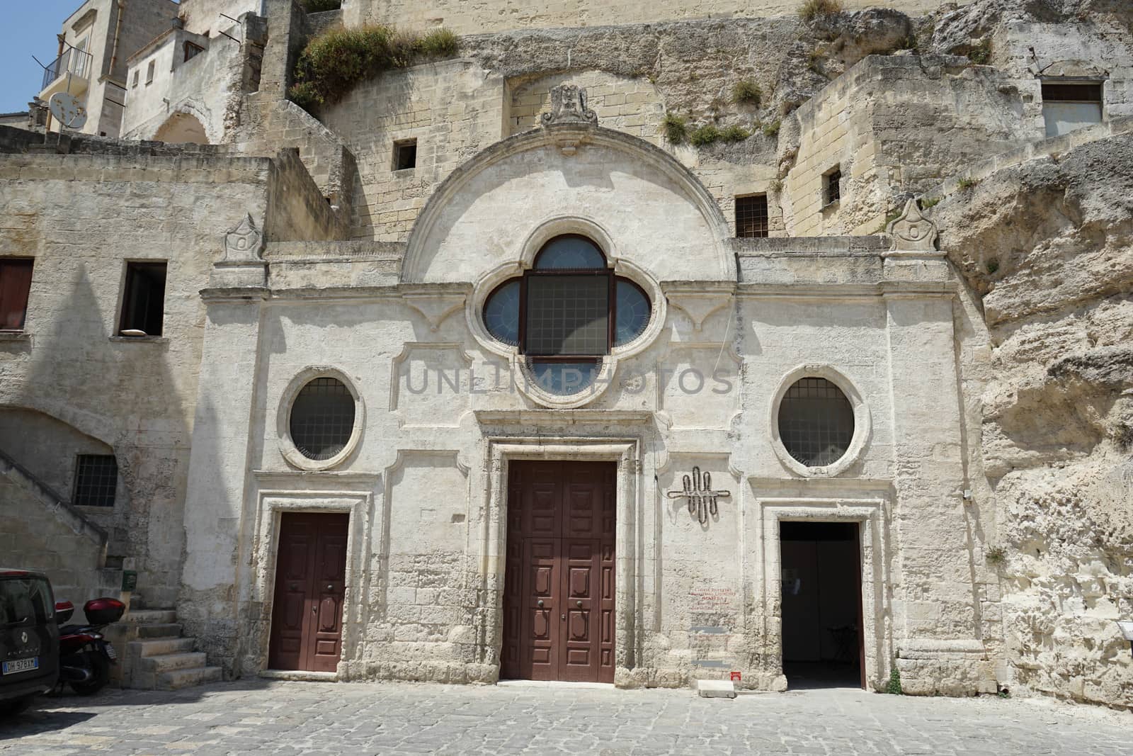 Facade of San Pietro Barisano church in Matera, Basilicata - Ita by cosca