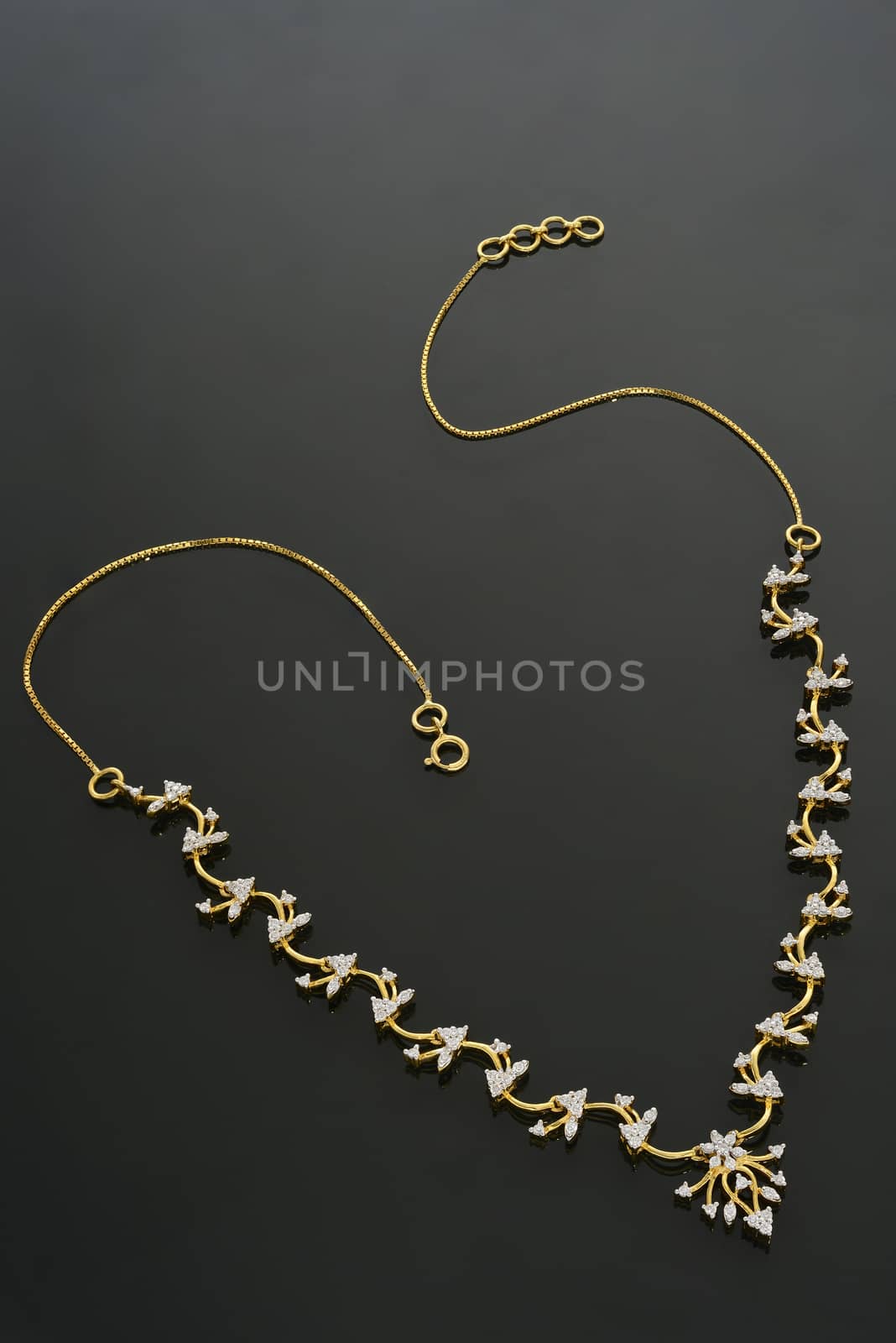 Gold jewelry Macro shot
