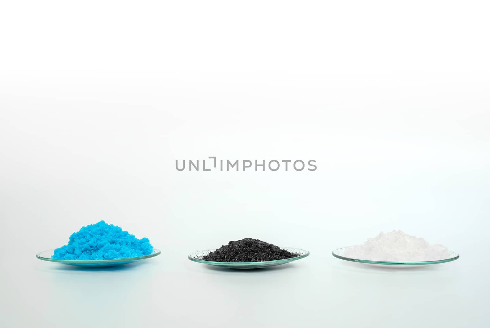 Cosmetic chemicals ingredient on laboratory table. Copper(II) sulfate by chadchai_k