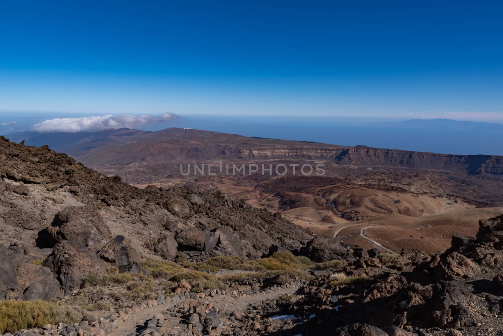 View from Teide то Las Canadas Caldera volcano with solidified by Smoke666