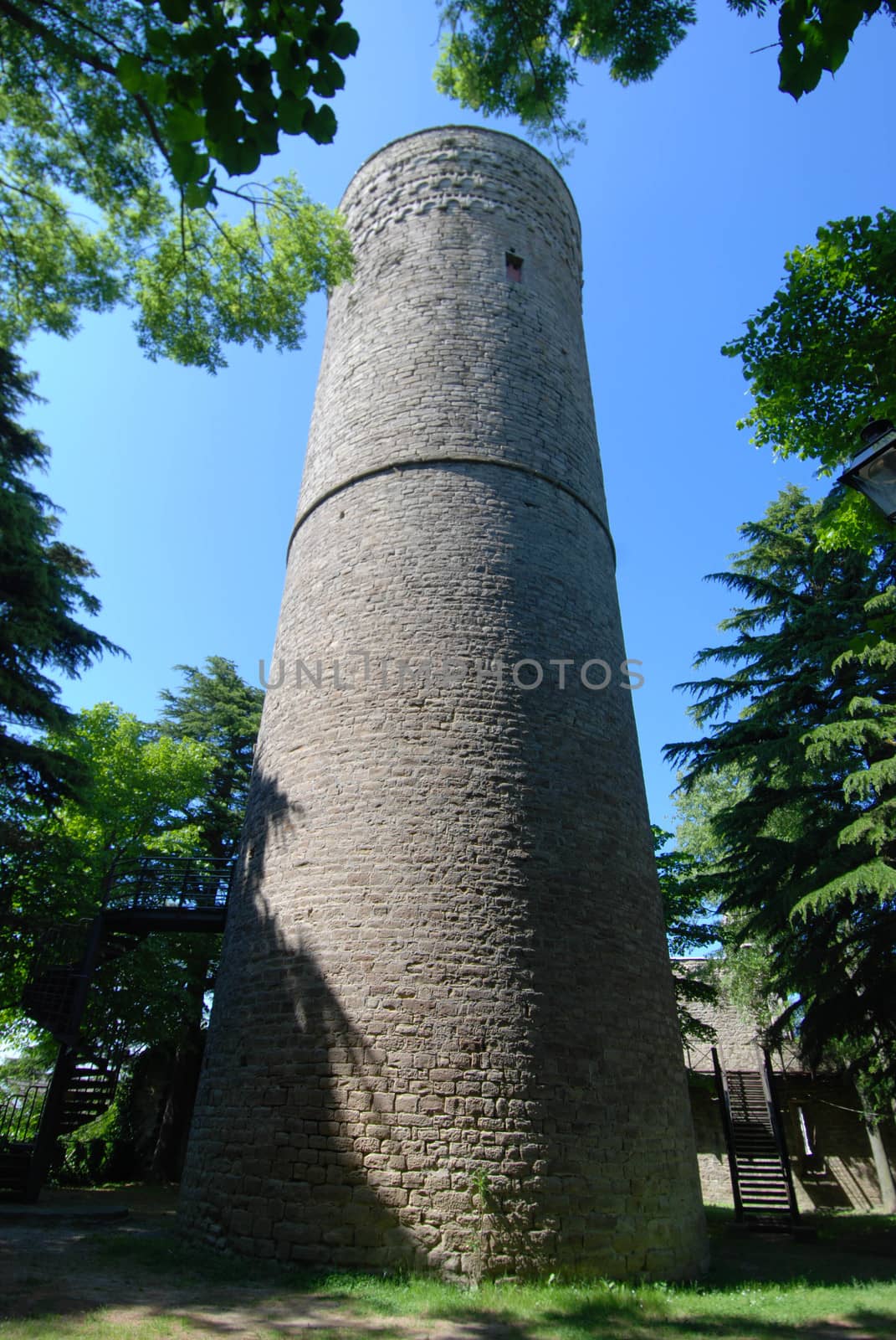 View of the Tower of Roccaverano, Cuneo Piedmont - Italy