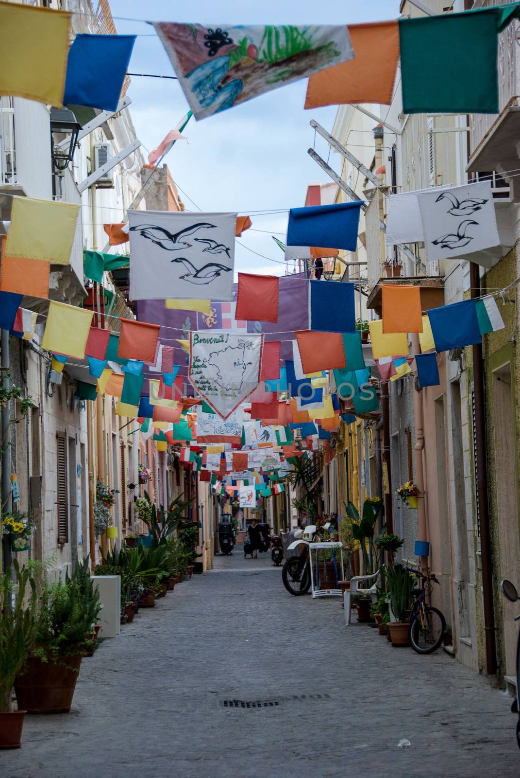 Alleys in Carloforte, Sardinia - Italy