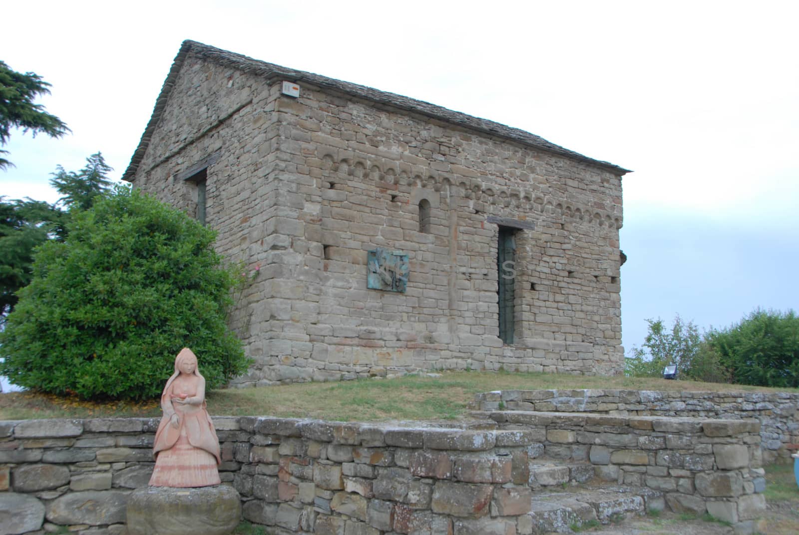 Romanesque Chapel of St. Sebastian, Bergolo, Piedmont - Italy