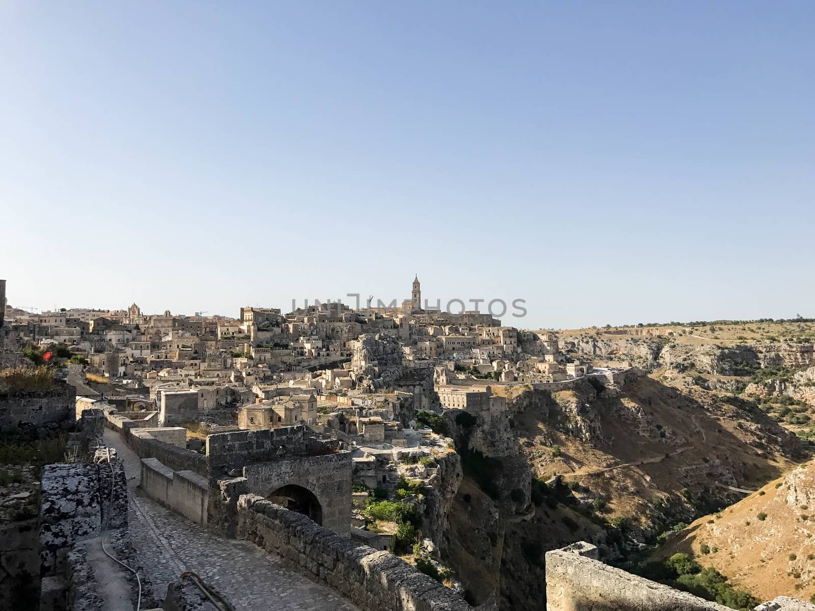 The old side of the town of Matera, Basilicata - Italy