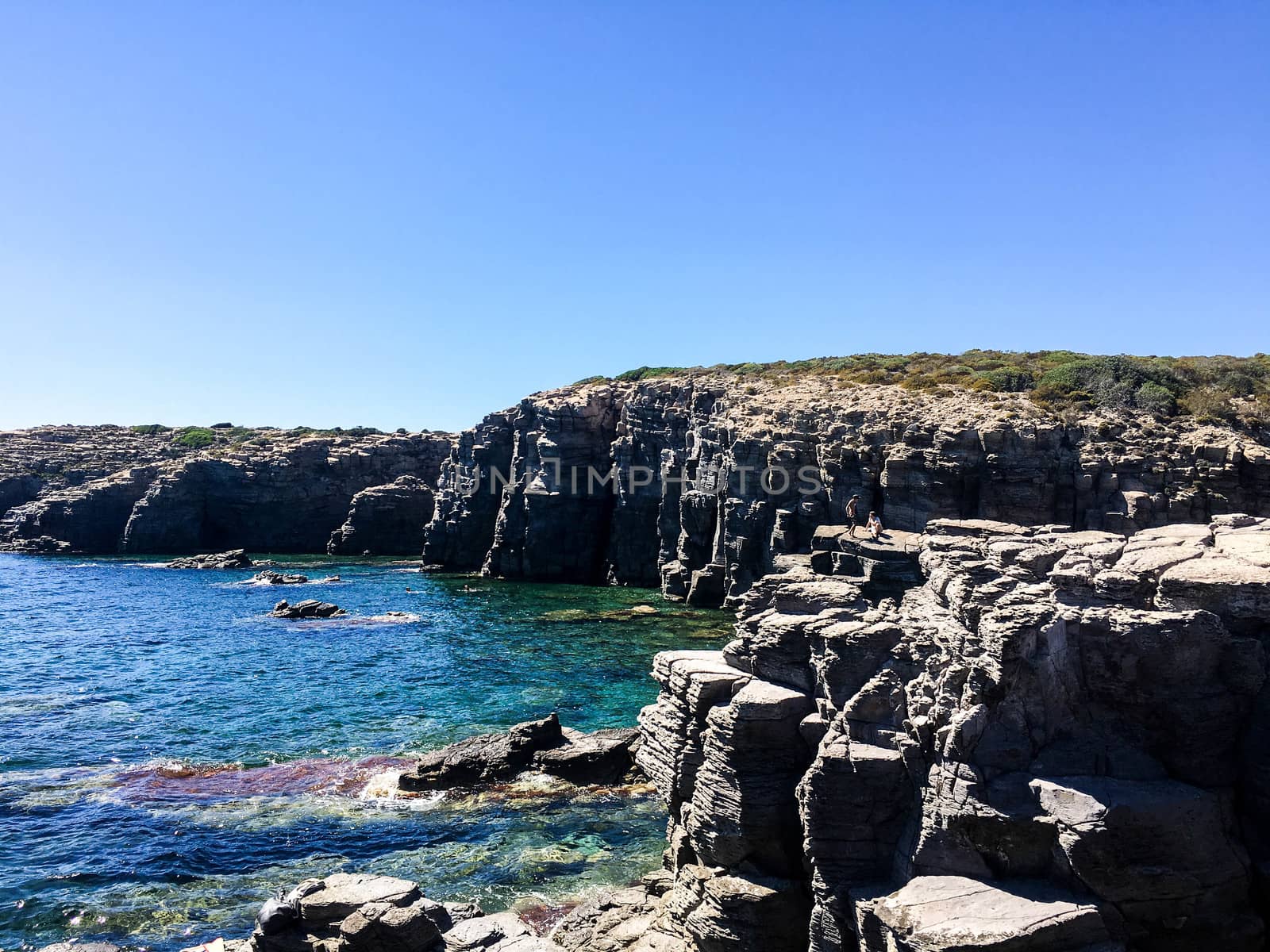 The sea near Carloforte on the Island of San Pietro, Sardinia -  by cosca