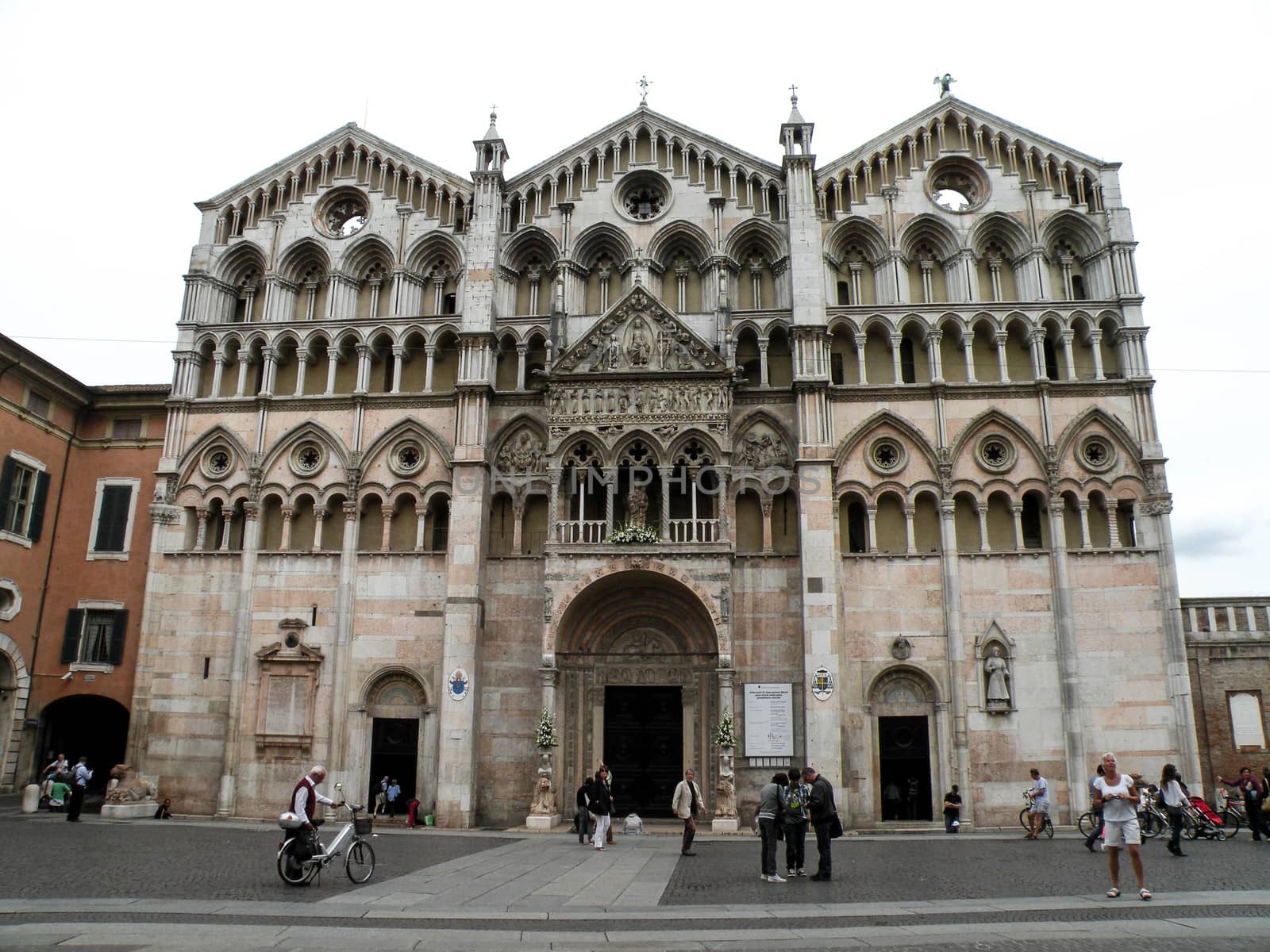 Exterior Cathedral of St. George in Ferrara, Italy