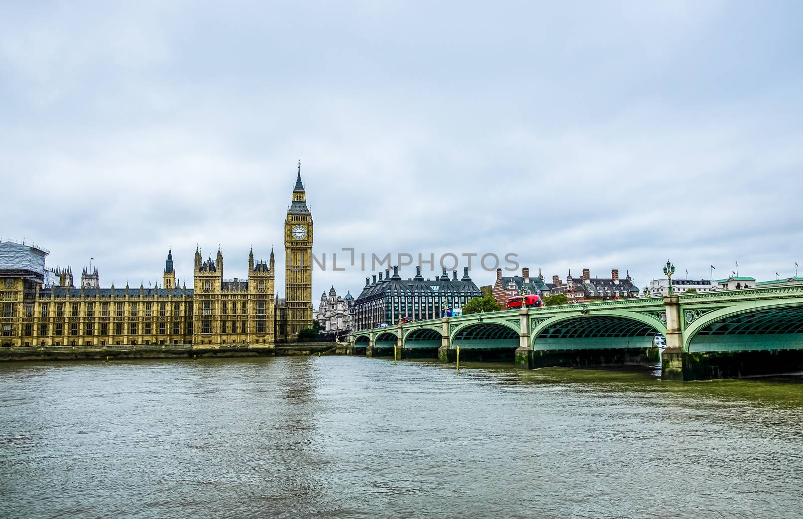 England London Sept 27th 2016 A picture of the Houses of Parliment across the river