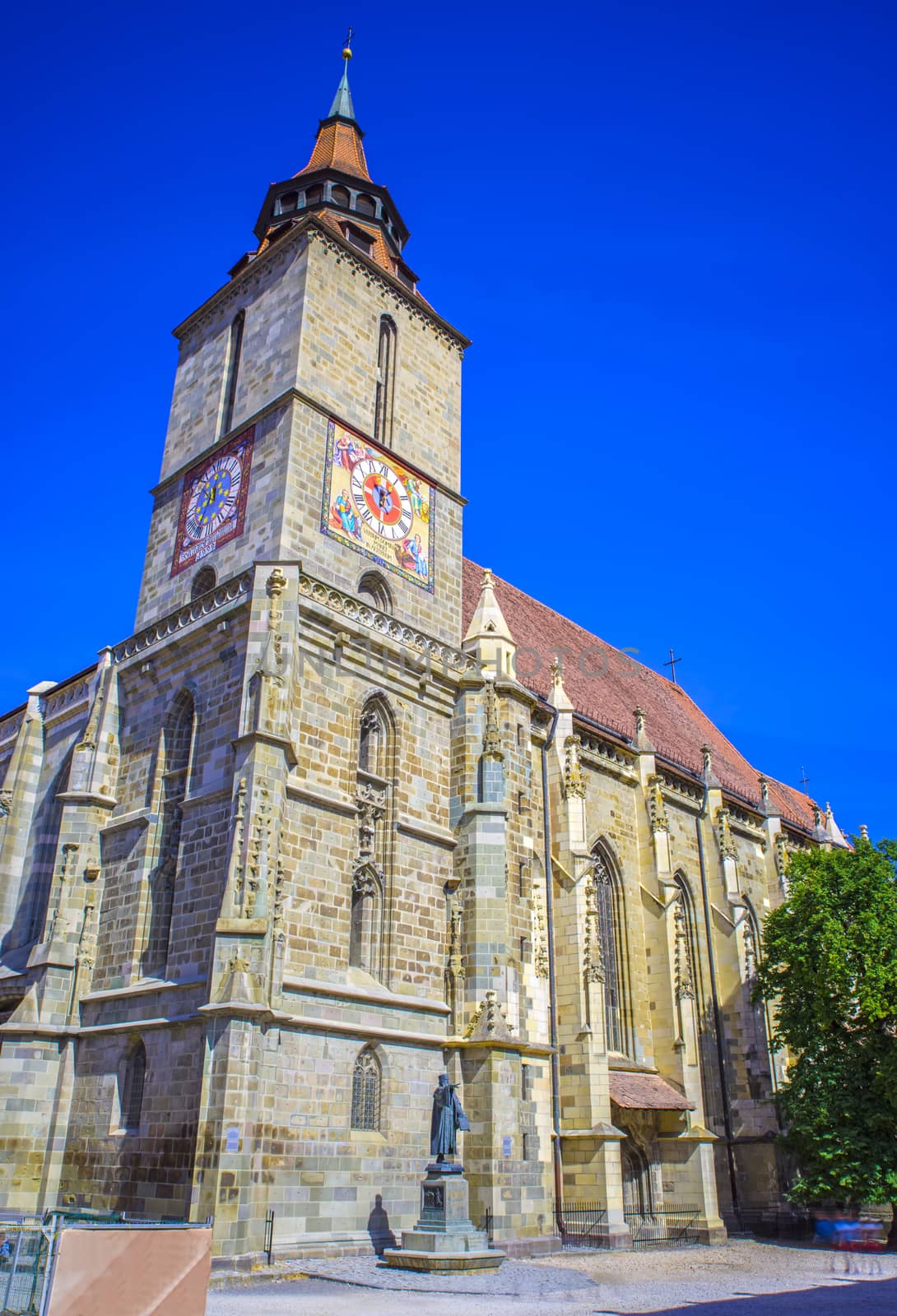 Medieval church in Brasov, Romania called Black Church after a great fire from 17th century