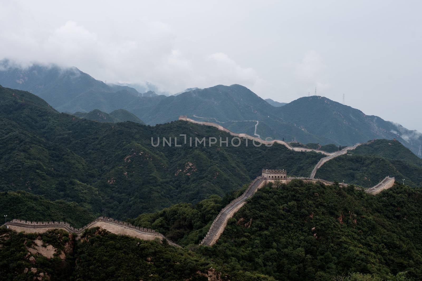 Great wall Of China, From Badaling by Raghab.Lenz