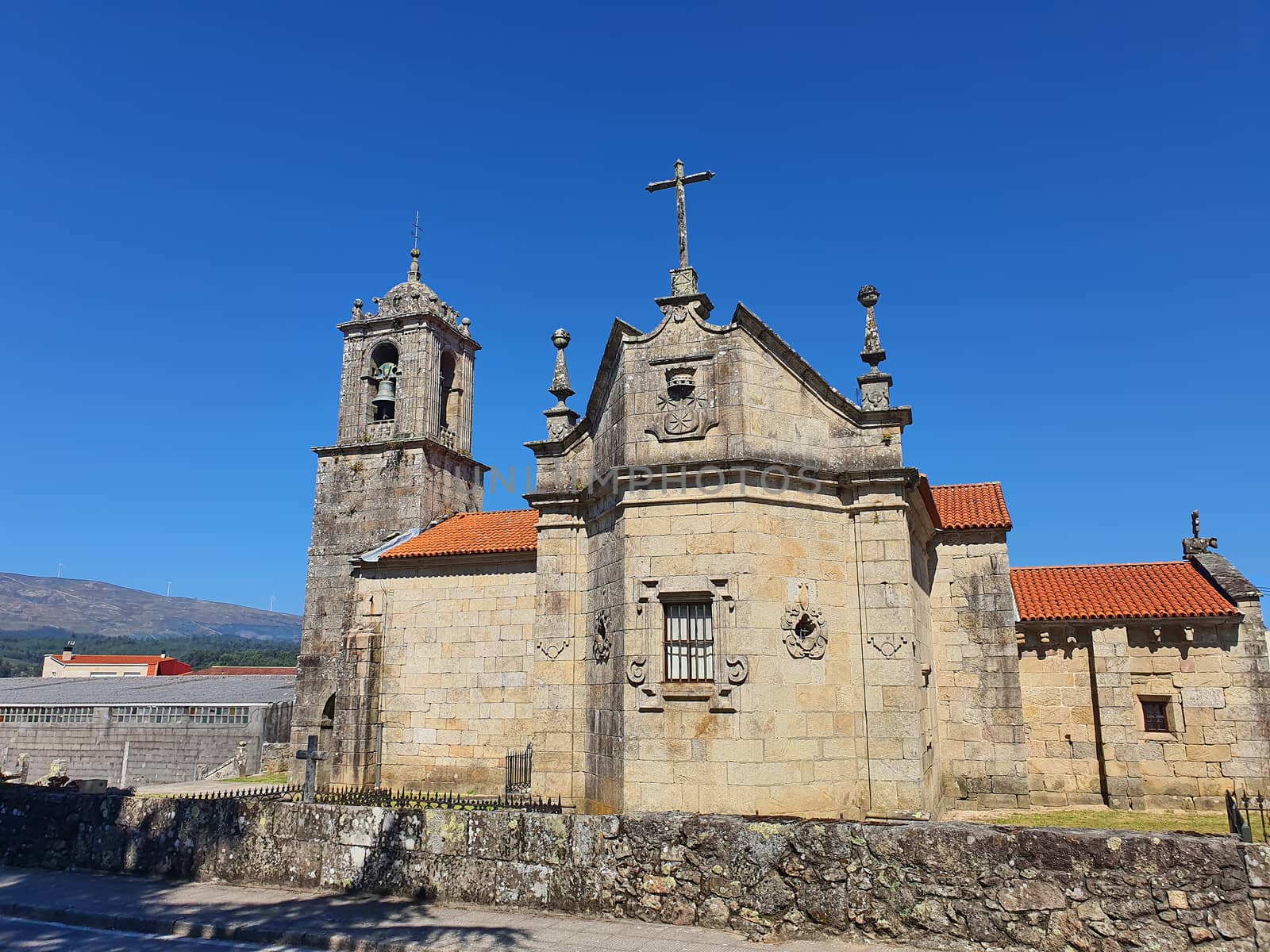 Small ancient church, Saint Mary in Caldas de Reis, Spain
