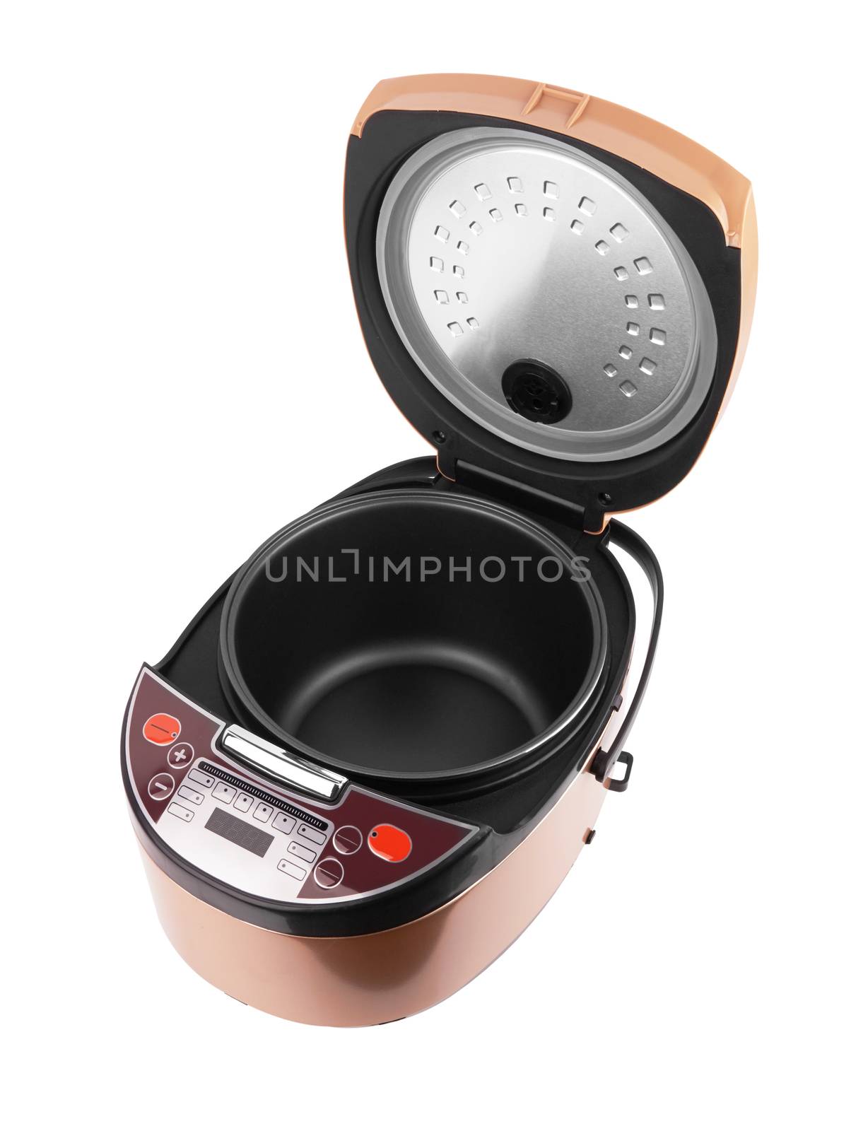 bougie electric multicooker isolated on white background