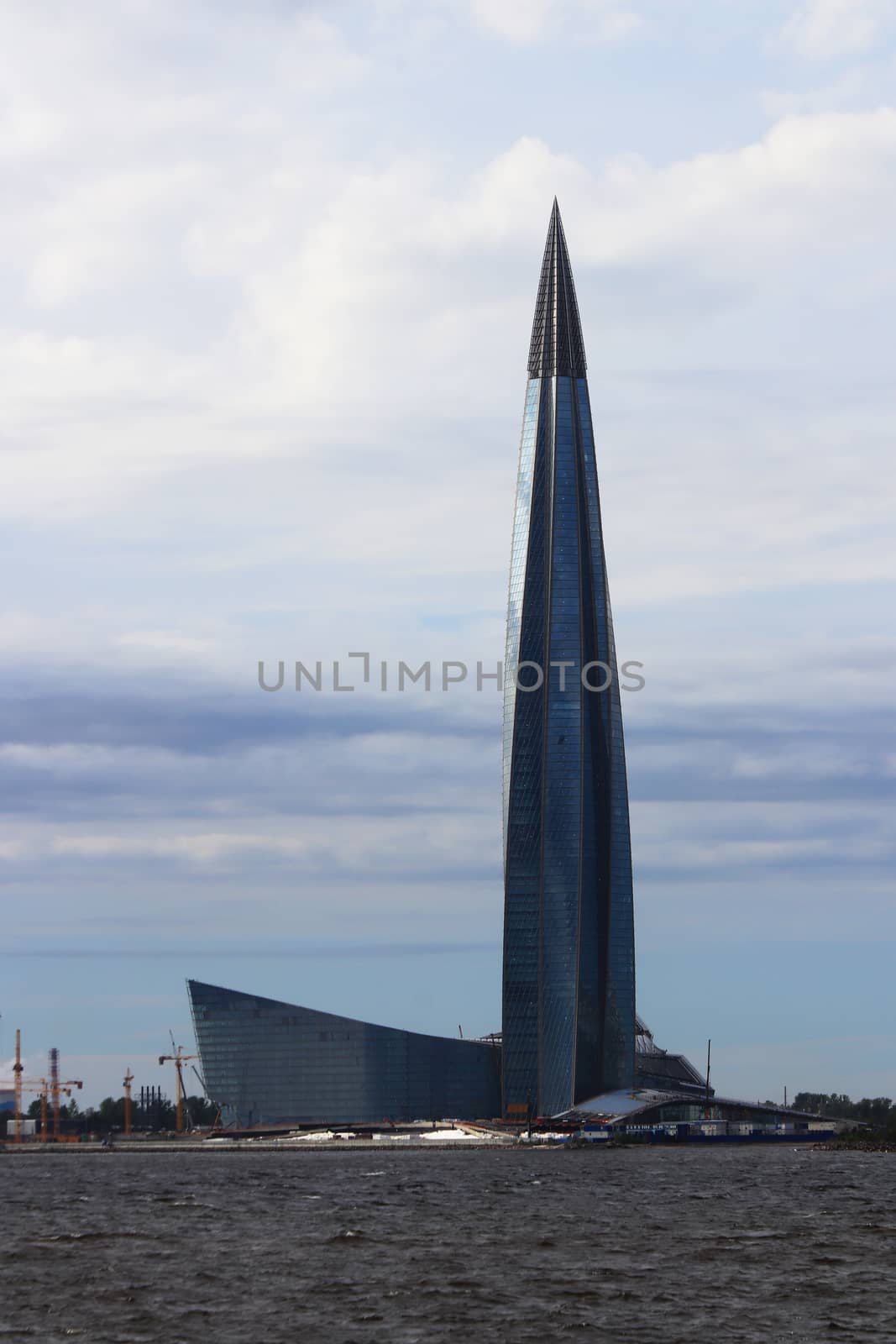 Business Skyscraper Lahta Center. Saint-Petersburg.