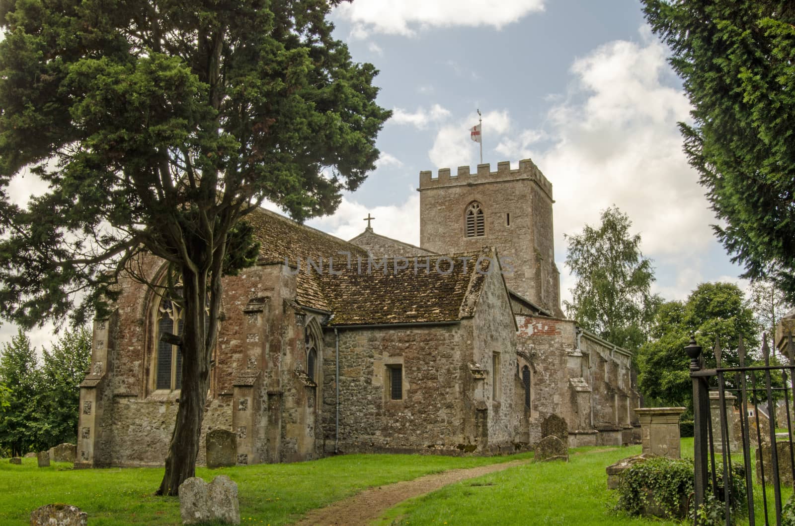 The historic church of St Mary in the village of Market Lavington, Wiltshire, England.  