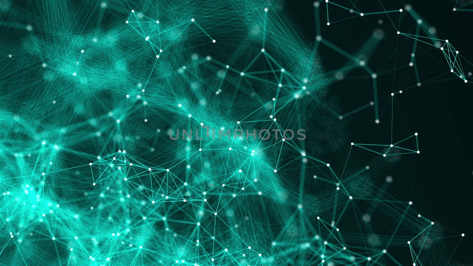 Abstract connection dots. Technology background. Network concept. 3d rendering