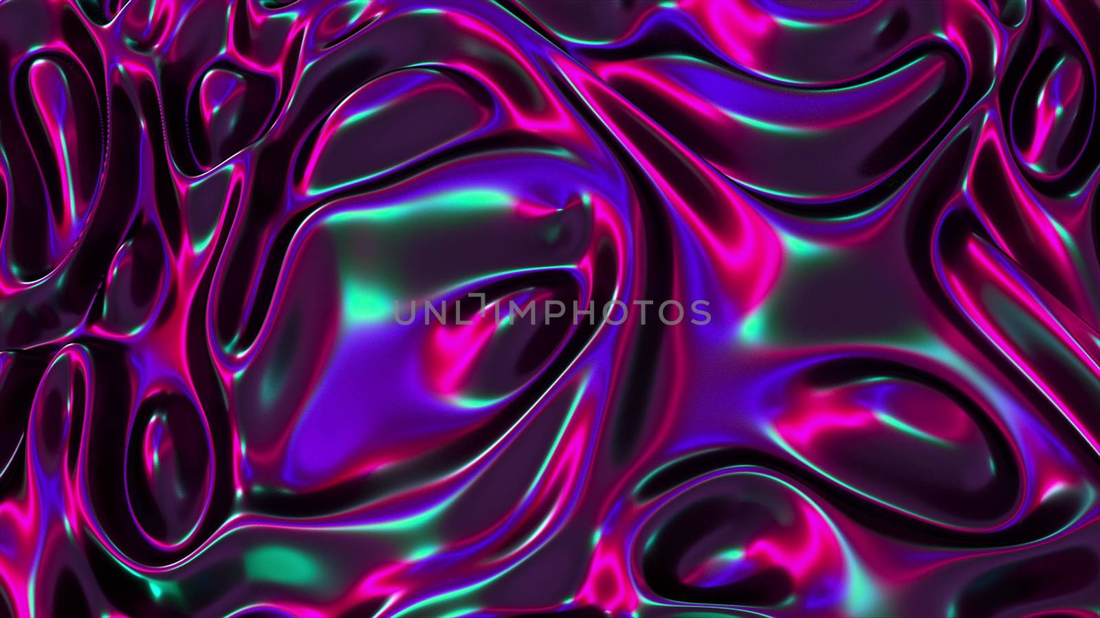 Computer generated realistic background of weaving iridescent cloth, 3D rendering background by nolimit046