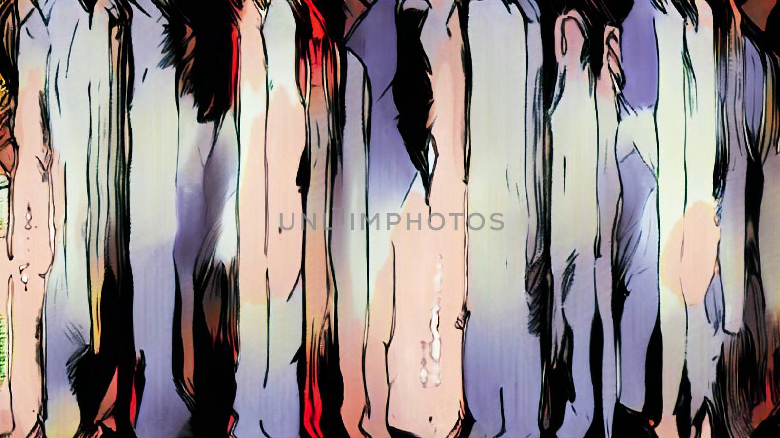Computer generated abstract comic style background. 3d rendering of the drawn fragment by nolimit046