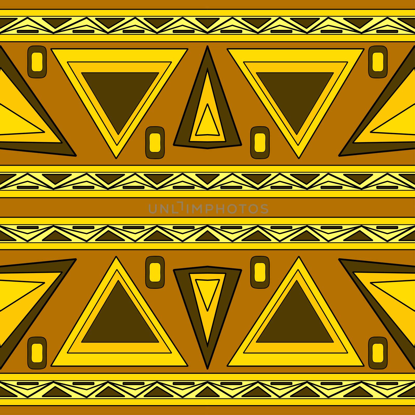 Seamless decorative pattern. ethnic endless background with ornamental decorative elements with traditional etnic motives, tribal geometric figures. Print for wrapping, background