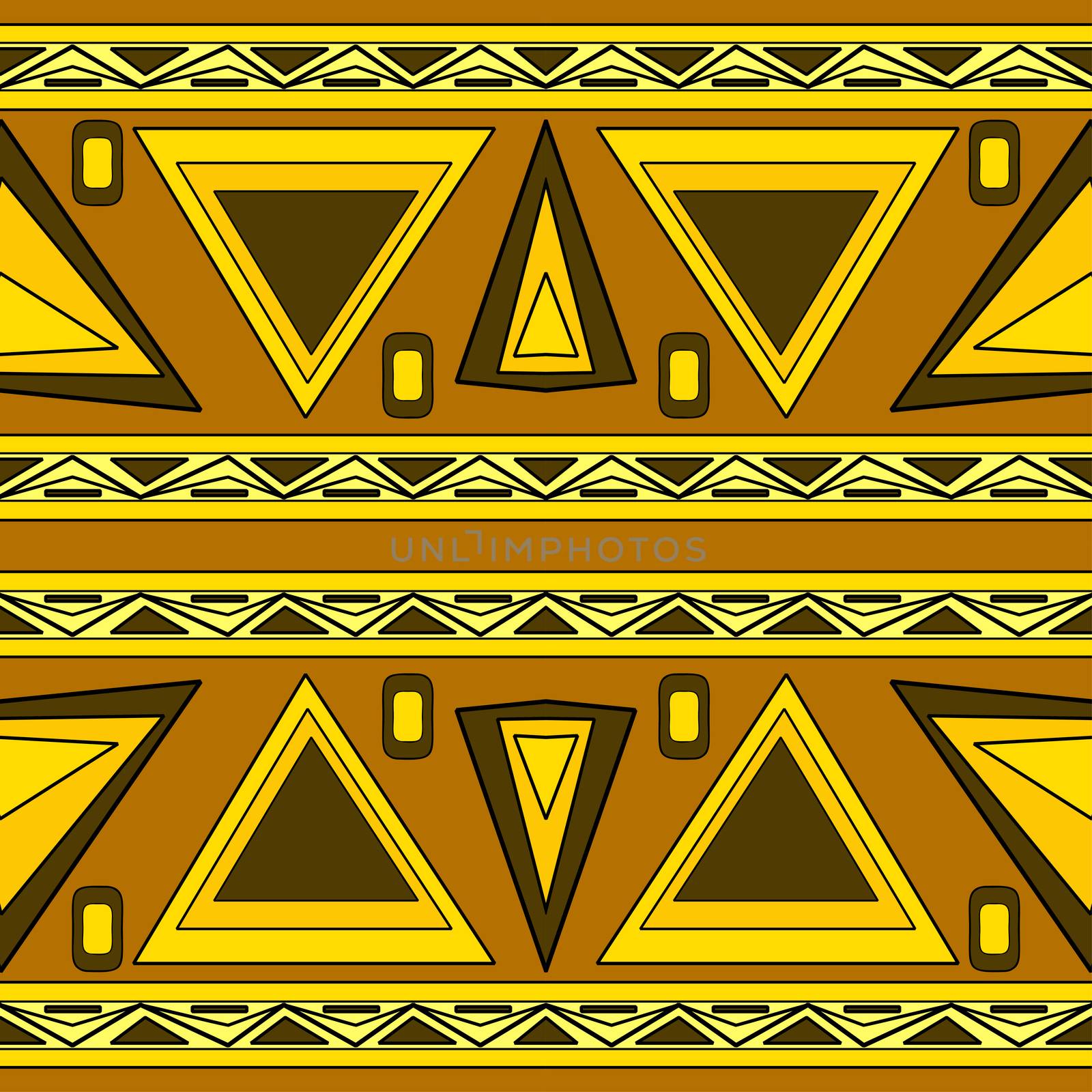 Seamless decorative pattern. ethnic endless background with ornamental decorative elements with traditional etnic motives, tribal geometric figures. Print for wrapping, background