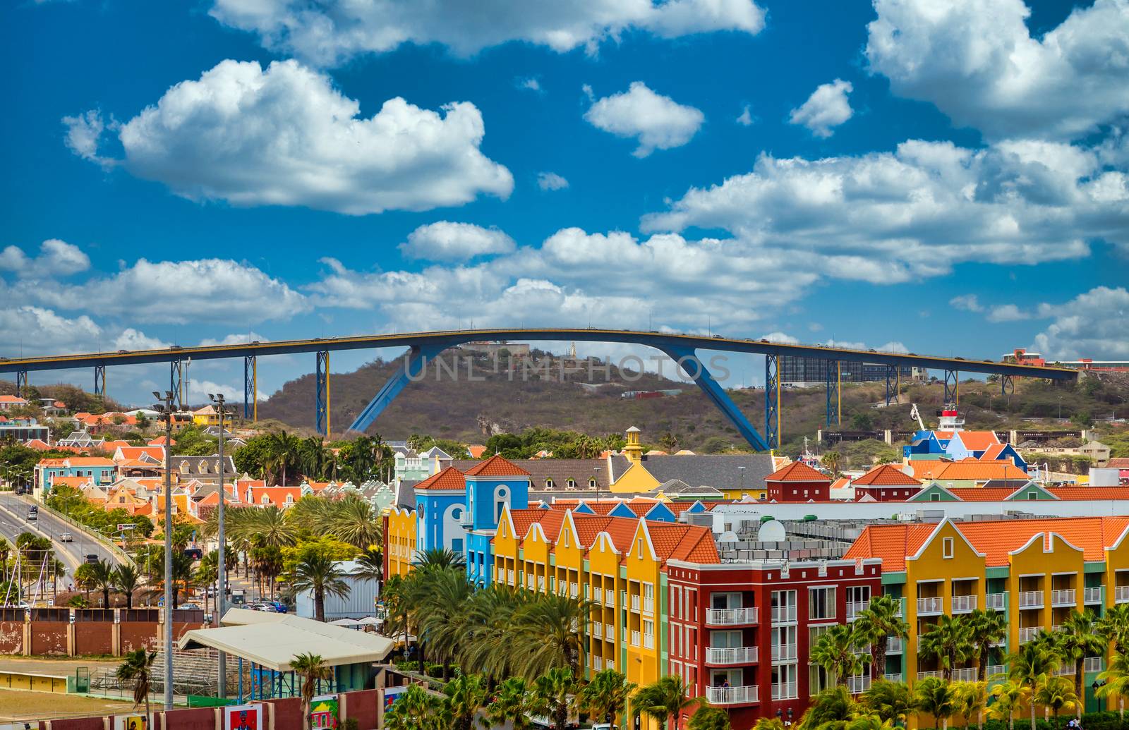 Bridge Over Resorts in Curacao by dbvirago