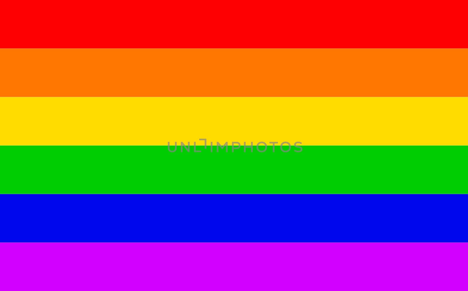 The Gay Trangender flag in the traditional rainbow colors