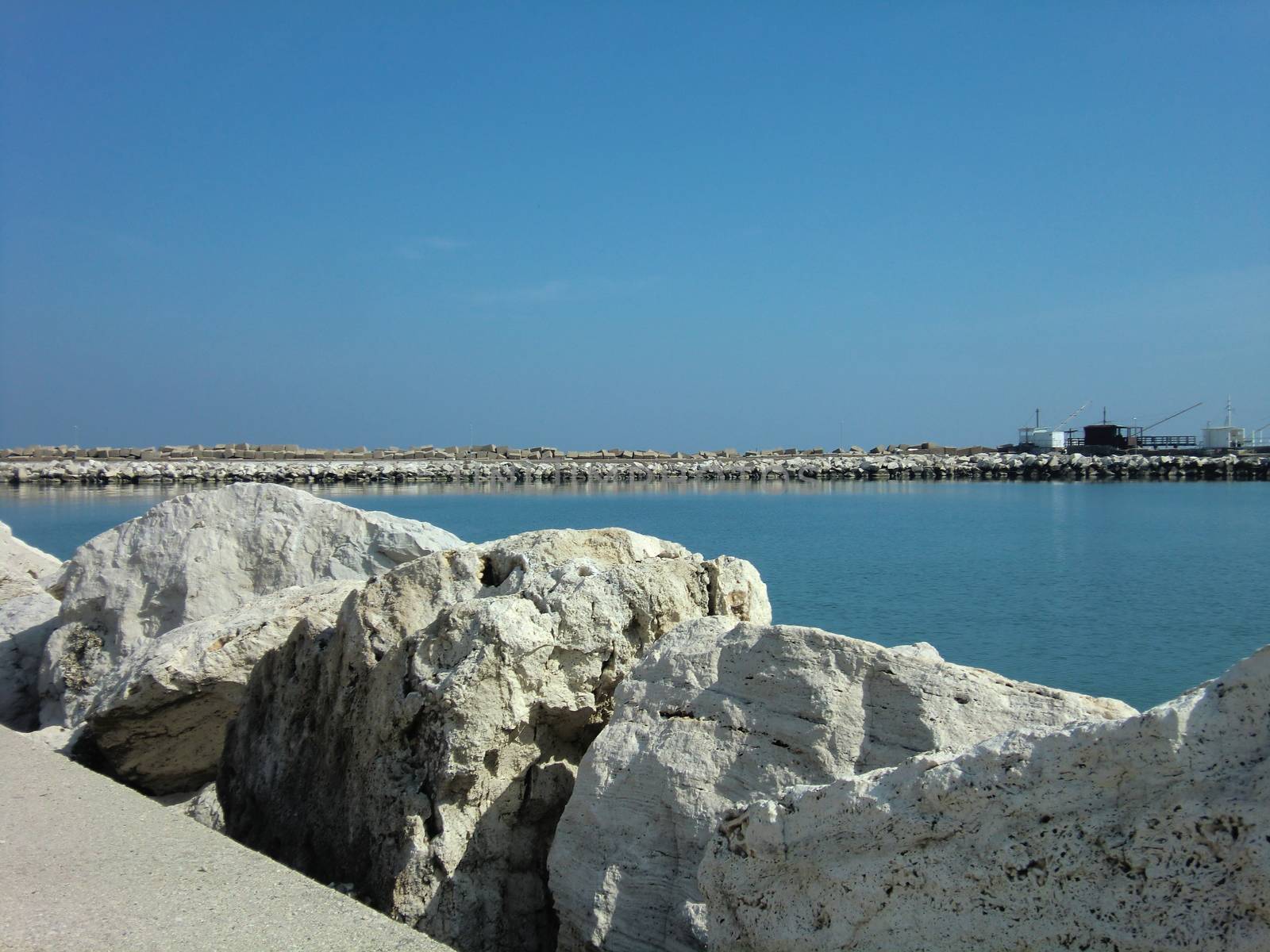 View of the port of the Italian city of Giulianova during day