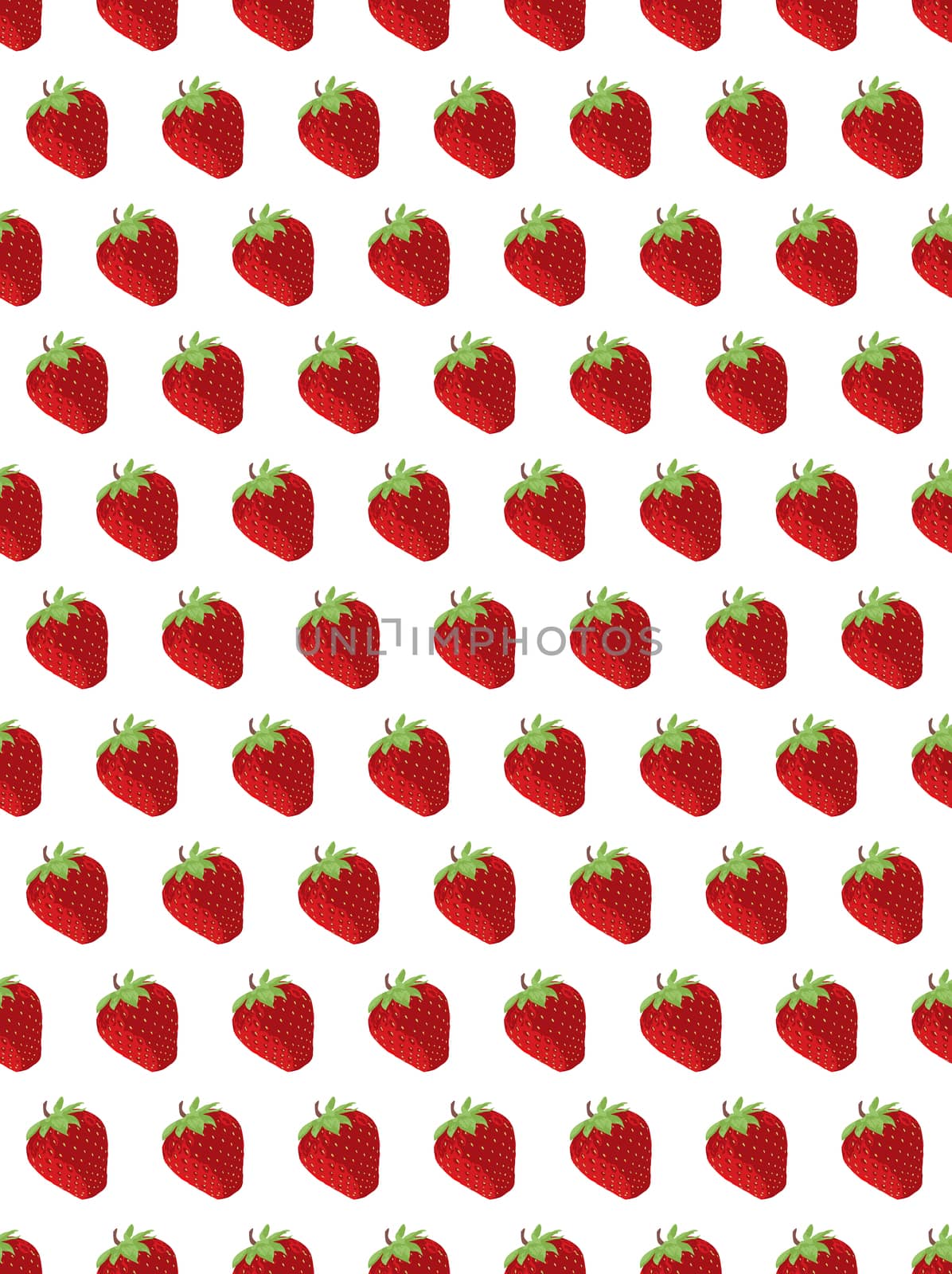 Seamless Strawberry Background by Bigalbaloo