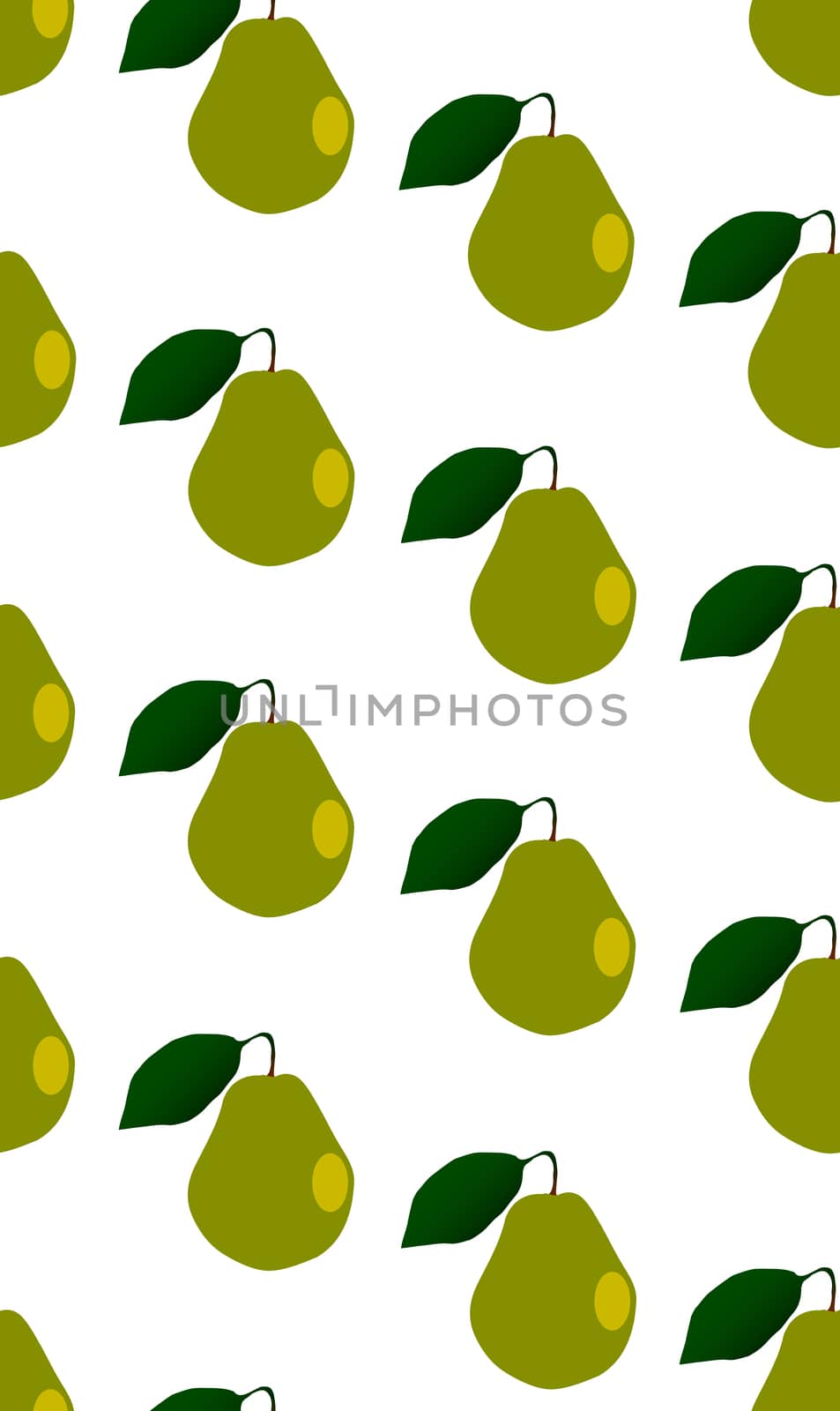 Pear Fruit Seamless Background by Bigalbaloo